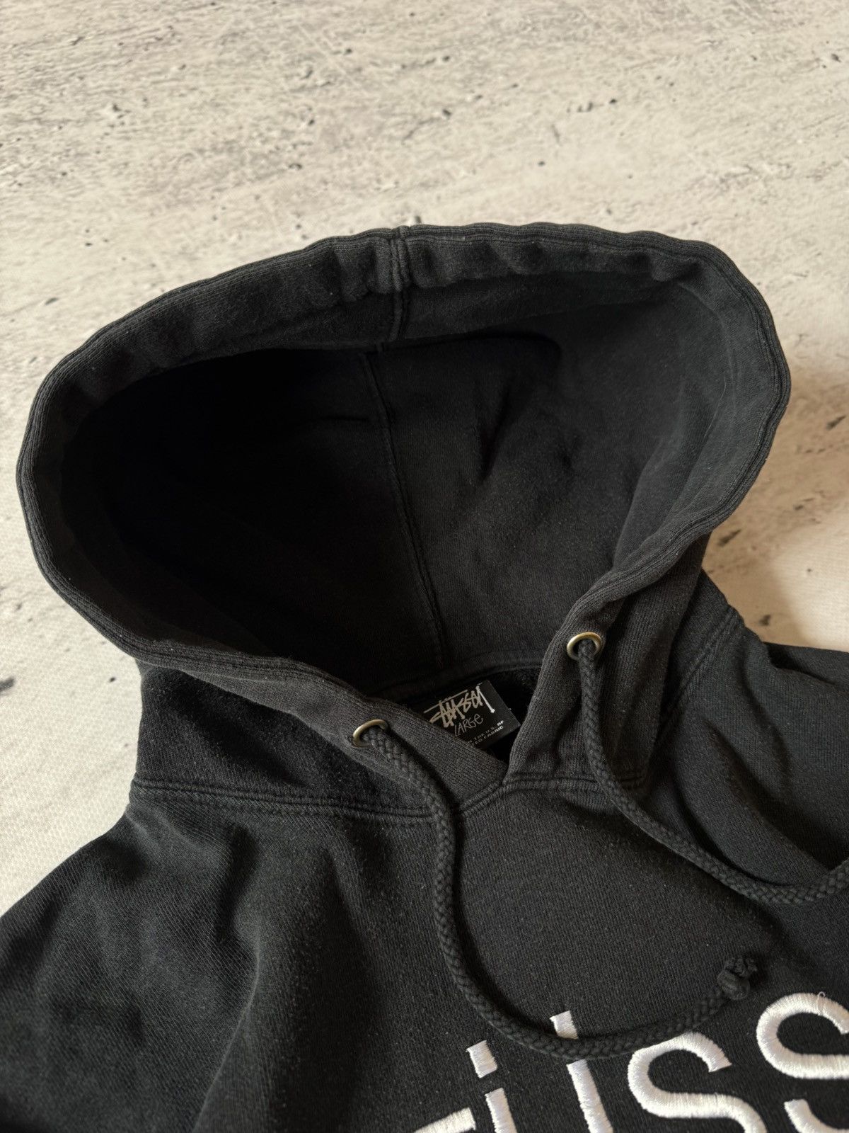 Stussy × Vintage STUSSY CENTER HUFT LOGO OVERSIZE BAGGY FIT HOODIE Size US L / EU 52-54 / 3 - 5 Thumbnail
