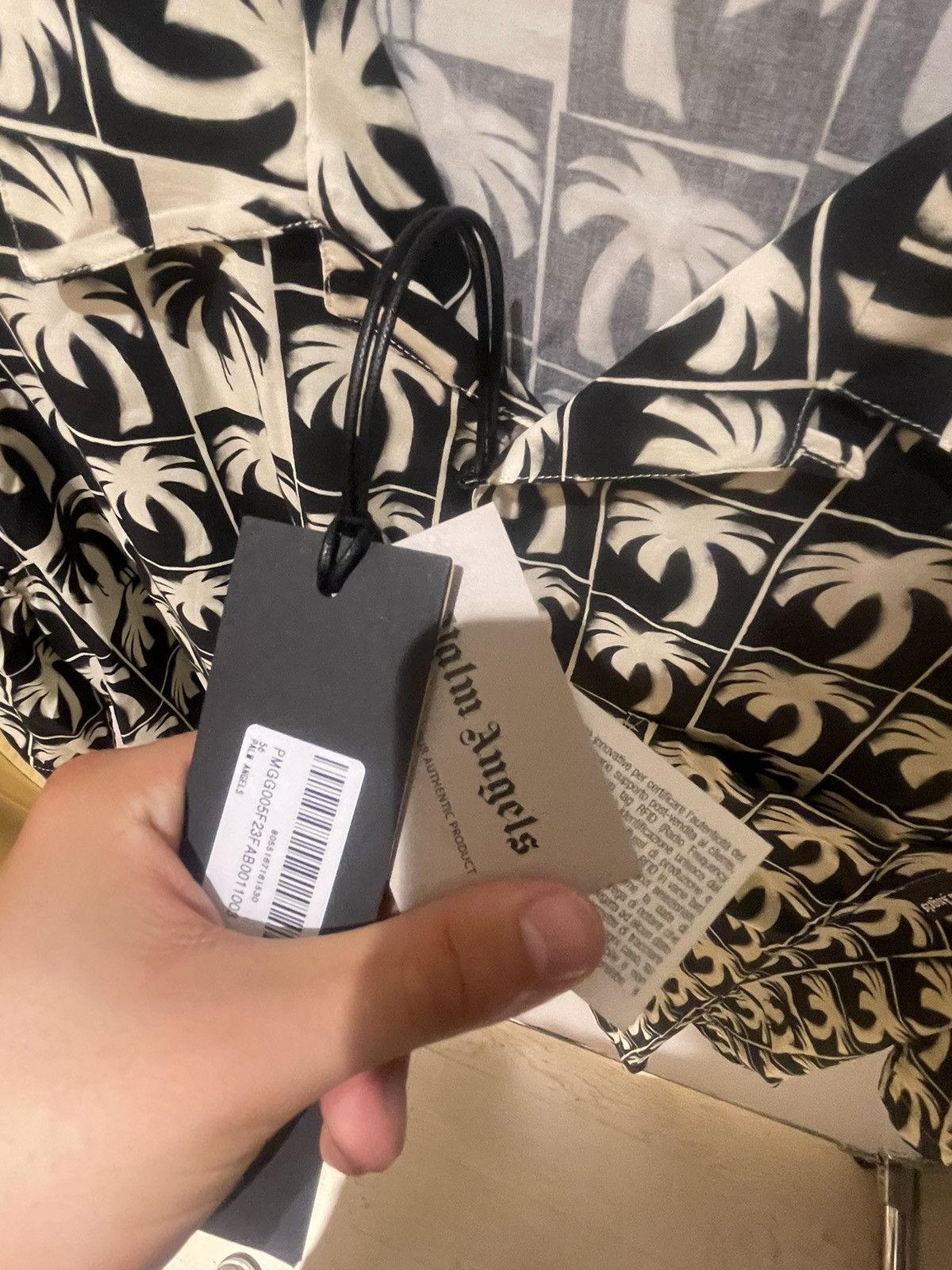 Palm Angels Palm Angels Dripping Palms Shirt Size US XL / EU 56 / 4 - 4 Thumbnail