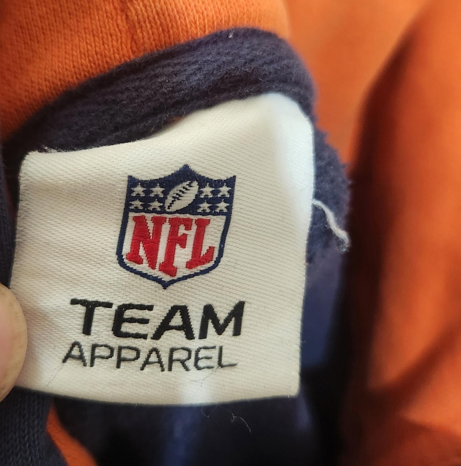 NFL Vntg NFL Broncos Hoodie Men’s Large Blue Orange Embroidered Size US L / EU 52-54 / 3 - 7 Thumbnail