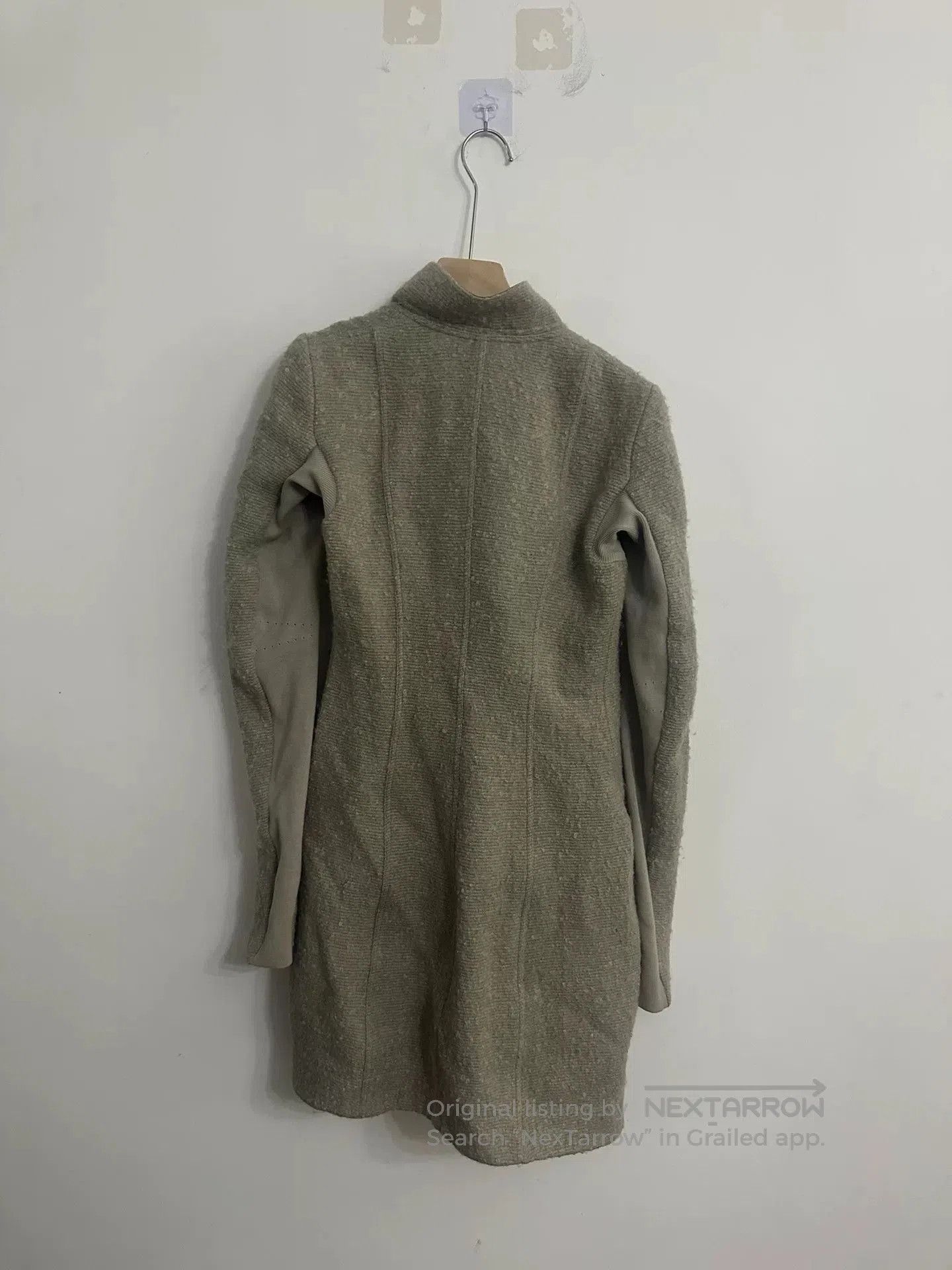 Rick Owens gray wool draped coat by Rick Owens. Size US S / EU 44-46 / 1 - 2 Thumbnail