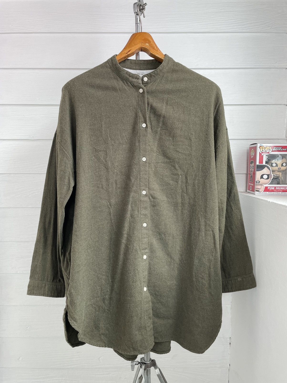 Japanese Brand × Muji × Vintage MUJI GREEN SHIRT DRESS Size XL / US 12-14 / IT 48-50 - 1 Thumbnail