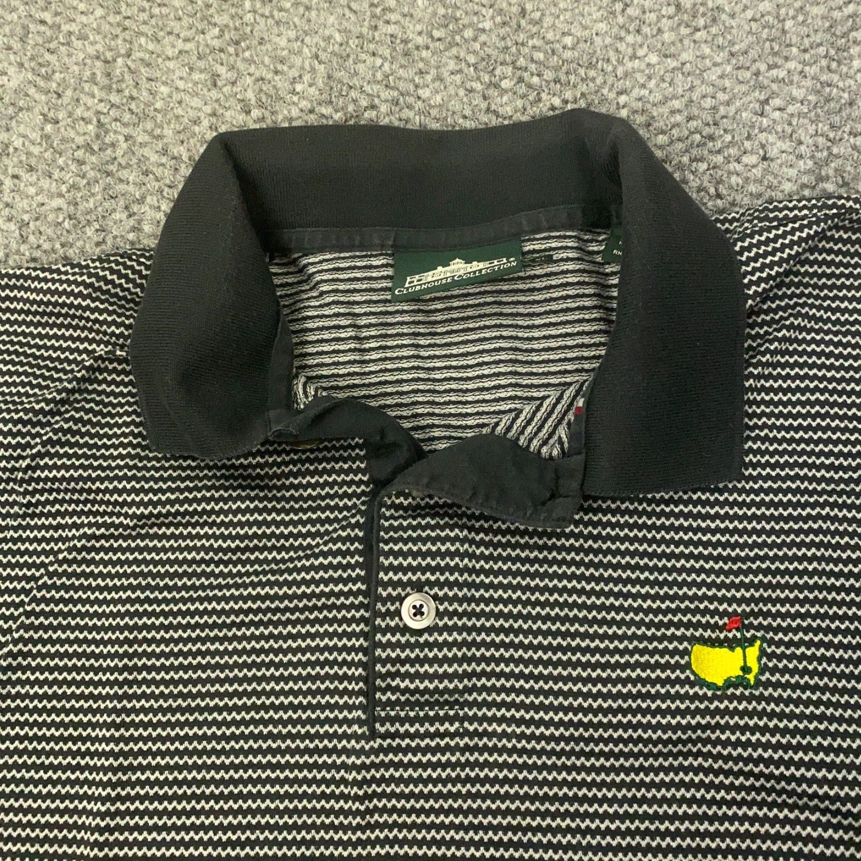 Vintage VINTAGE Masters Golf Polo Shirt Mens XL Striped Embroidered Clubhouse Collection Size US XXL / EU 58 / 5 - 3 Thumbnail