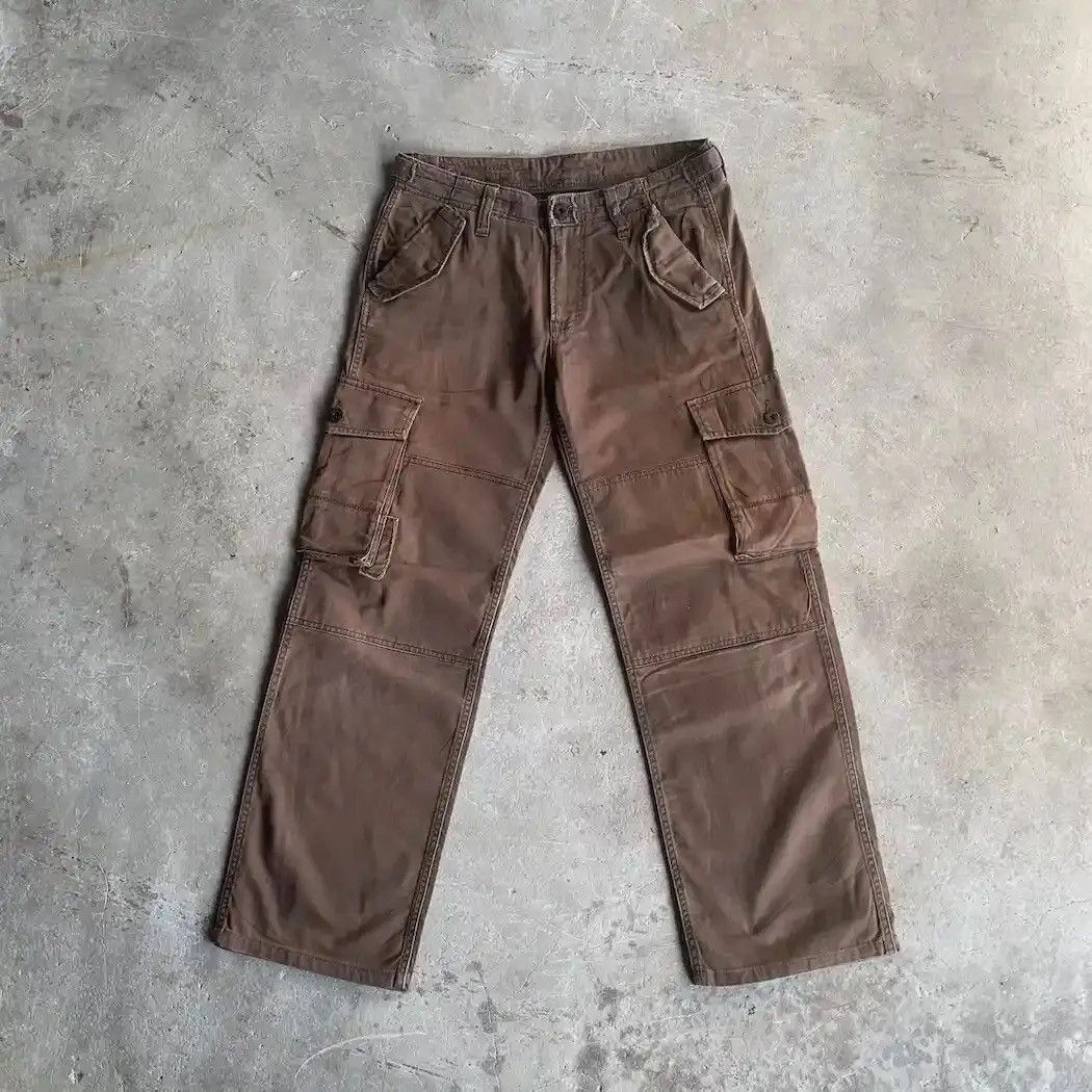 Tete Homme ⚡️FLASH DEALS ⚡️ GLOBAL WORK Utility Double Knee Cargo Pants Size US 32 / EU 48 - 3 Thumbnail