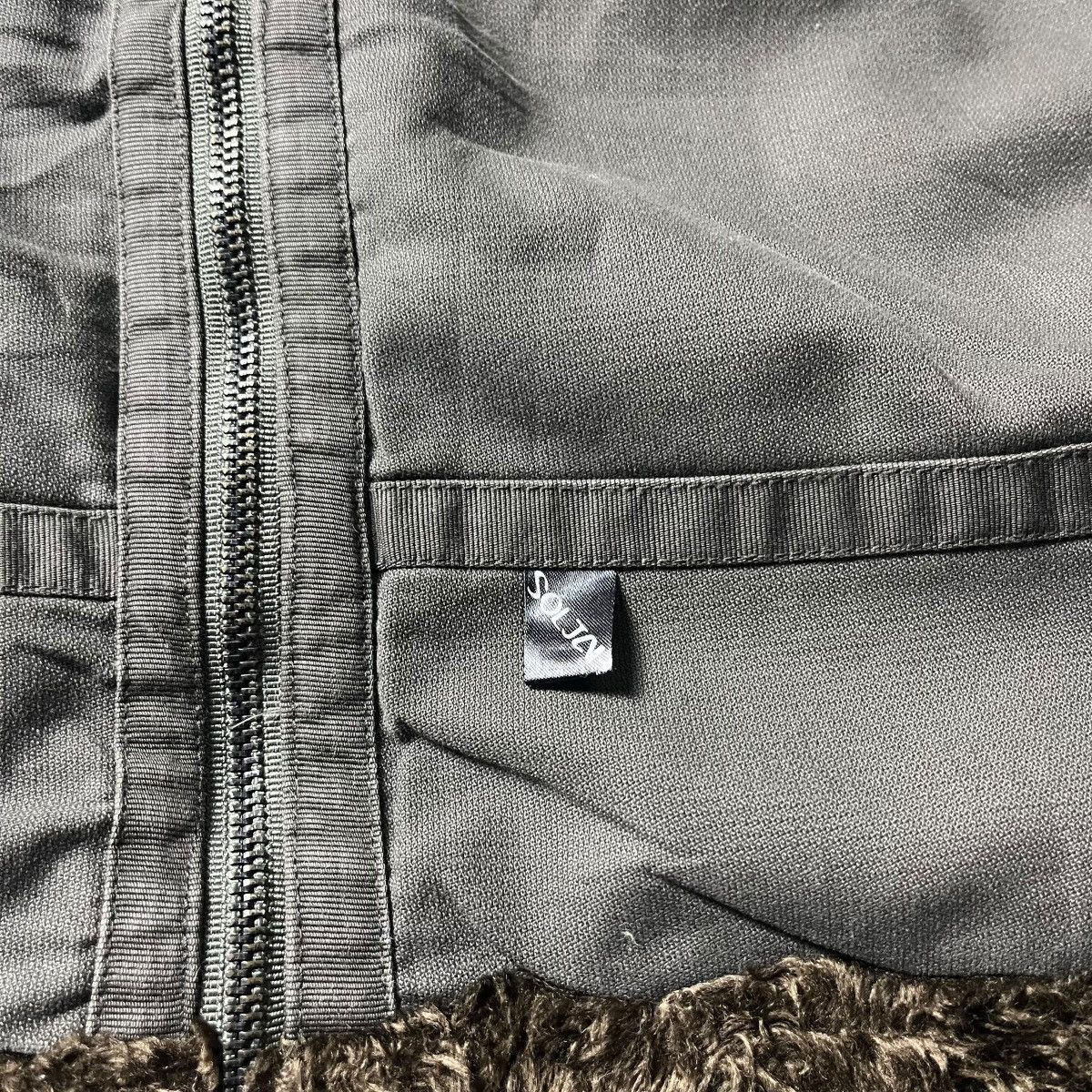 If Six Was Nine × Japanese Brand × Le Grande Bleu (L.G.B.) VINTAGE SOLJAH FUR LINED BONDAGE HEAVY JACKET Size US L / EU 52-54 / 3 - 4 Thumbnail