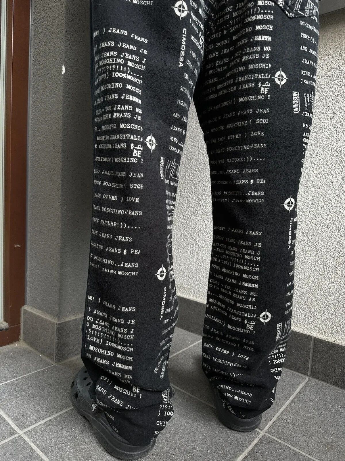 Moschino Vintage 90s Moschino Jeans Print Letters Overprint Pants Size US 32 / EU 48 - 9 Thumbnail