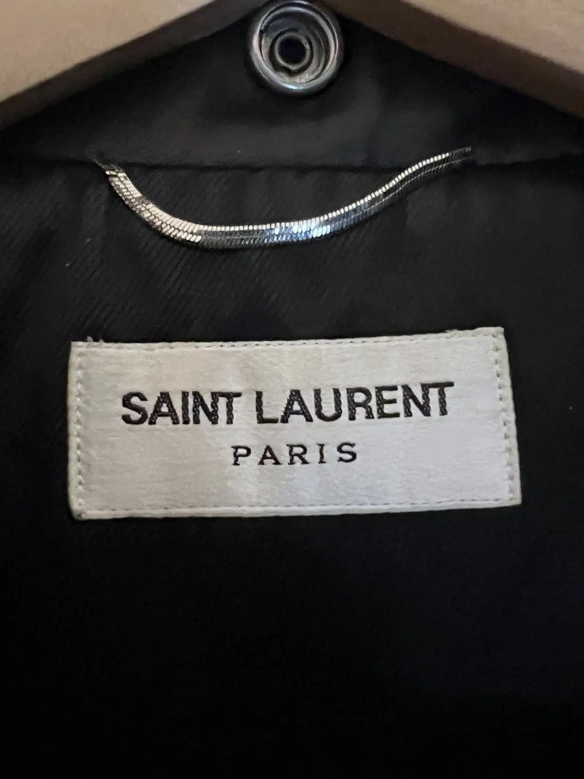Yves Saint Laurent Hedi Slimane × Yves Saint Laurent Leather Jacket Size US M / EU 48-50 / 2 - 4 Thumbnail