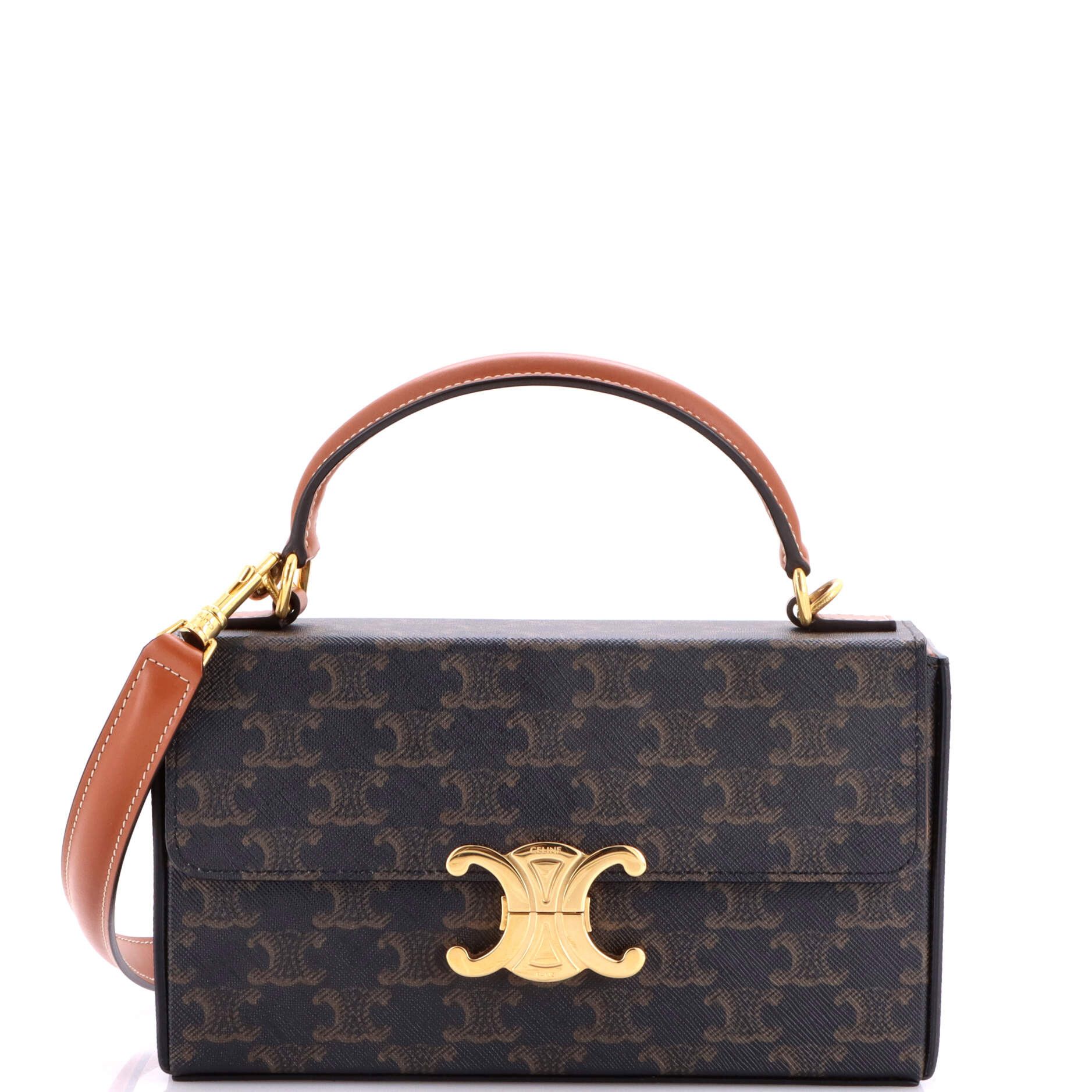 Celine Triomphe Box Top Handle Bag Size ONE SIZE - 1 Thumbnail