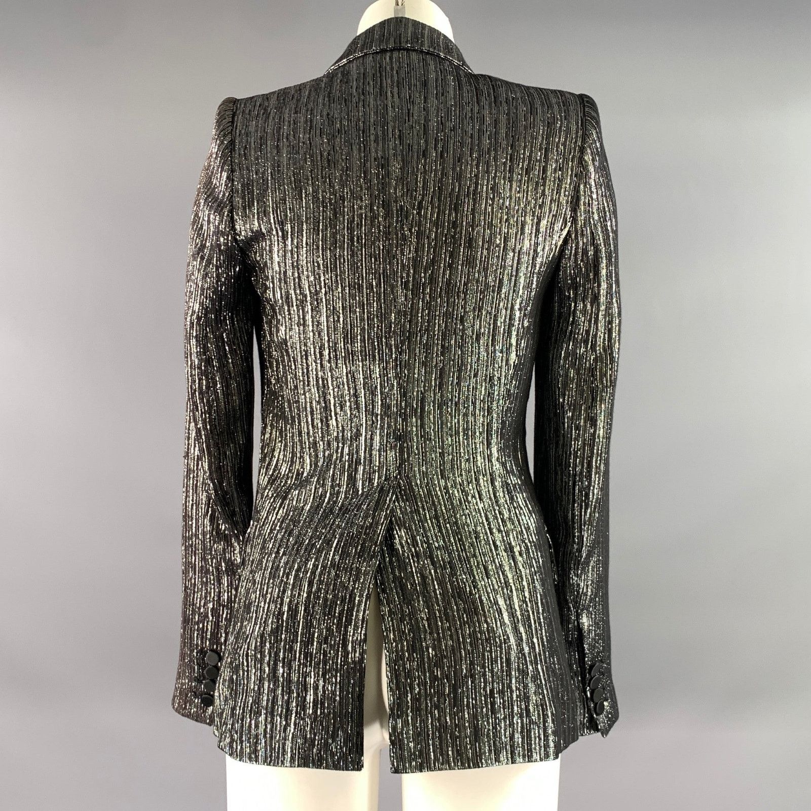 Isabel Marant ISABEL MARANT Size 2 Black Silver Viscose Polyester Jacket Size XS / US 0-2 / IT 36-38 - 4 Thumbnail