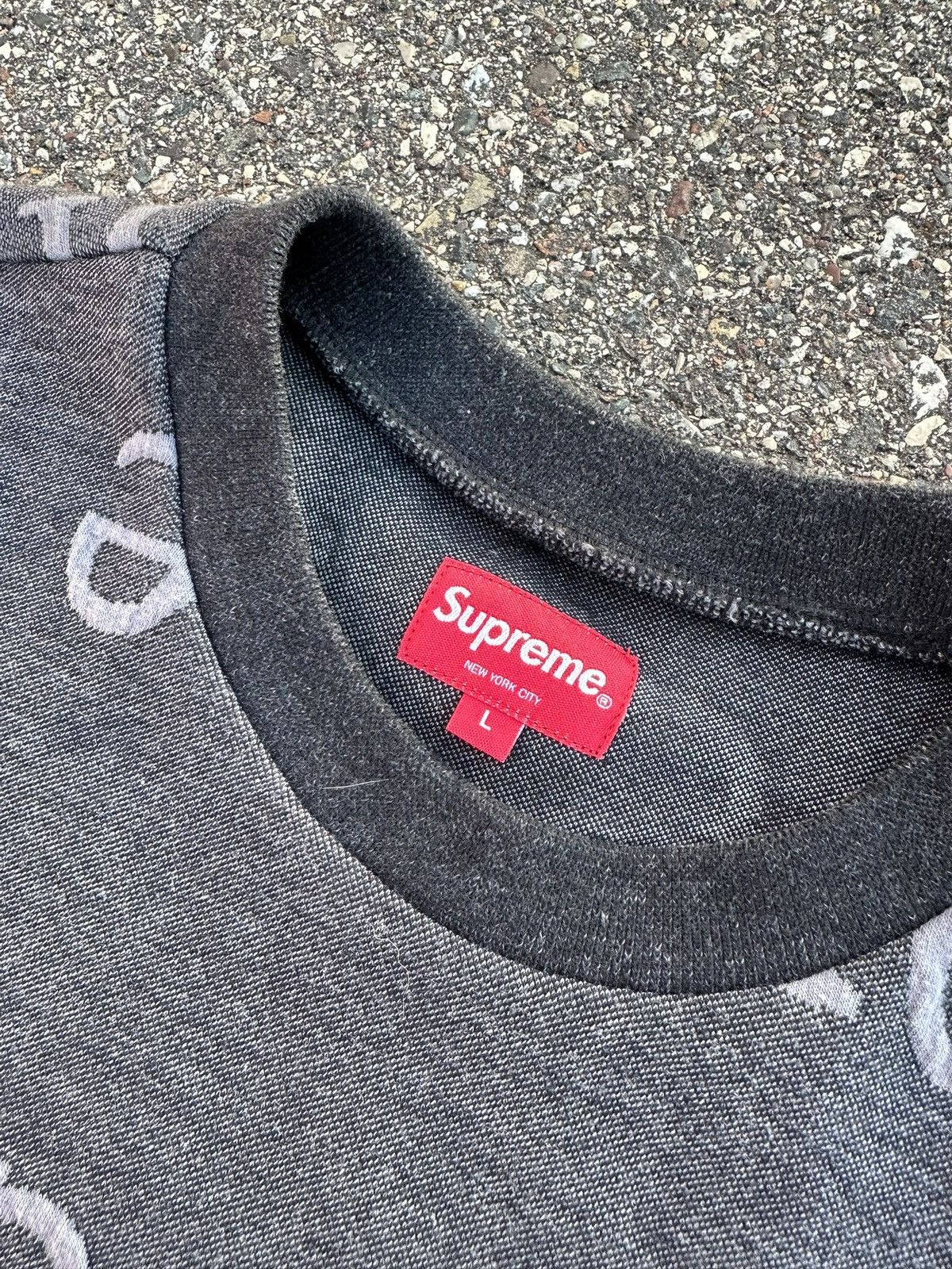 Supreme Supreme jacquard all over logo sweater Size US L / EU 52-54 / 3 - 3 Thumbnail