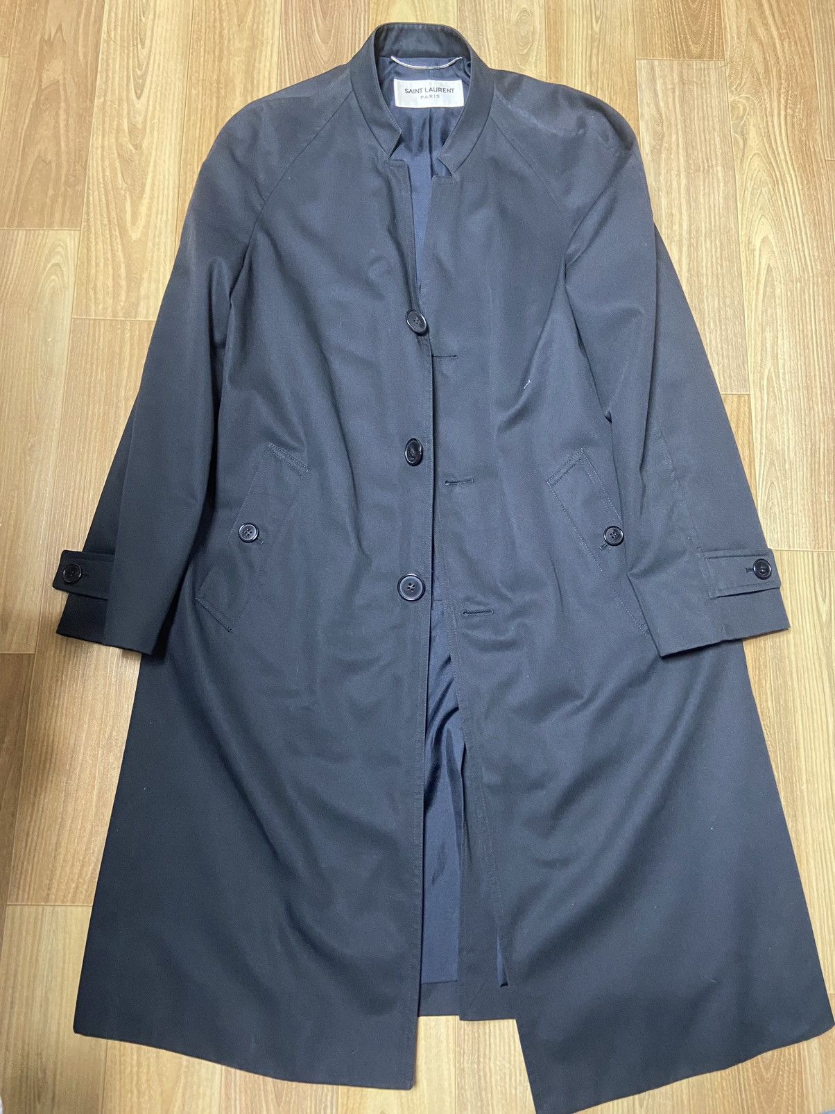Hedi Slimane × Saint Laurent Paris 44 Saint Laurent stand collar coat jacket Size US S / EU 44-46 / 1 - 1 Thumbnail
