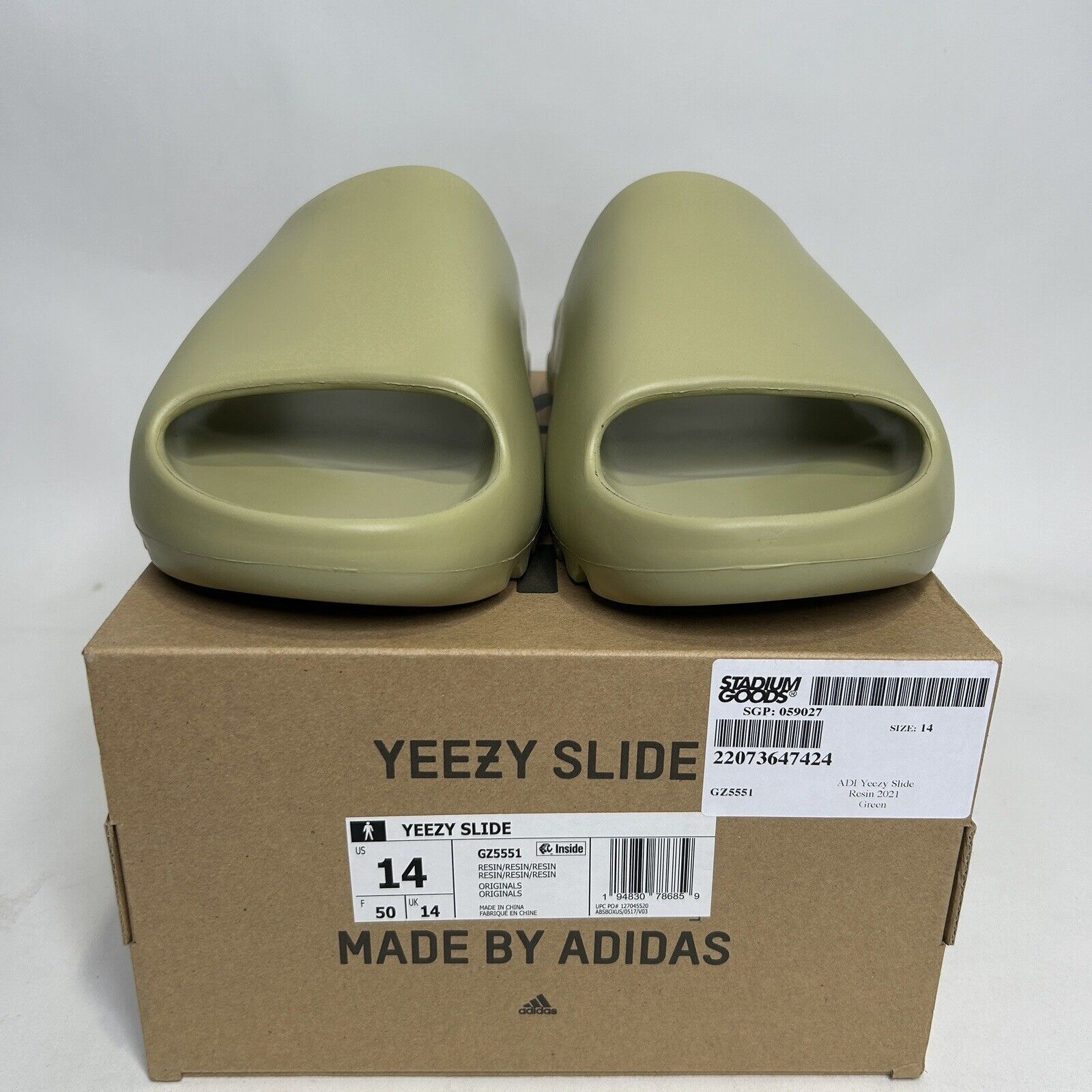 Adidas Adidas Yeezy Slide “Resin” GZ5551 Men’s 14 New Size US 14 / EU 47 - 2 Thumbnail