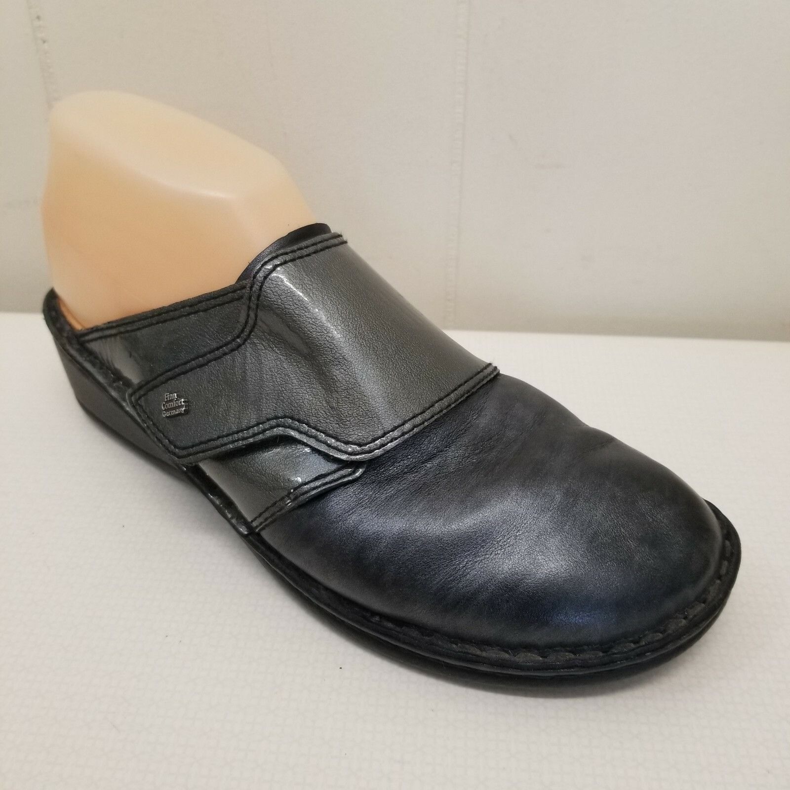 Other Finn Comfort Clogs AUSSEE Monk Strap Leather Mules 39D 8 Sil Size US 8 / IT 38 - 2 Thumbnail