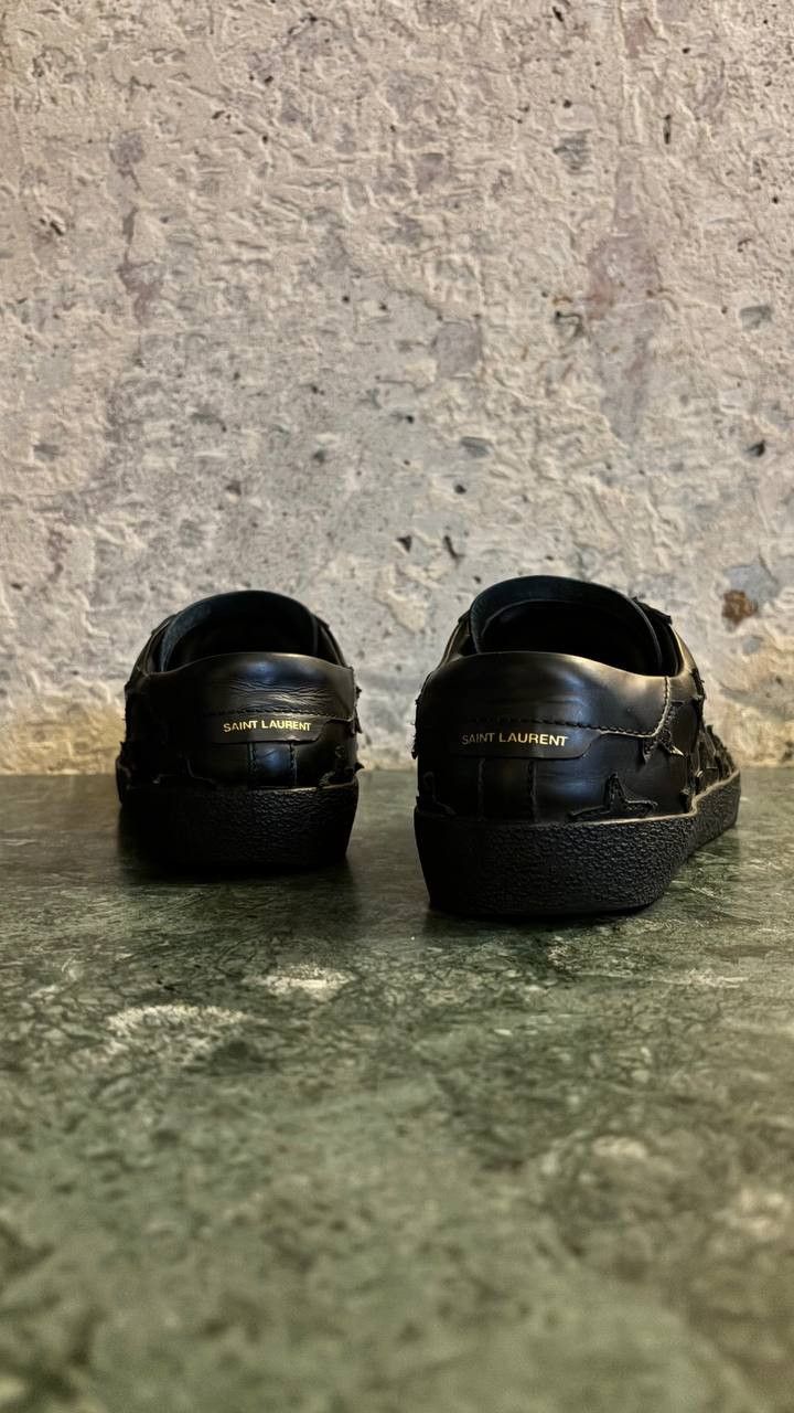 Saint Laurent Paris saint laurent paris multistar black leather sneakers Size US 8 / EU 41 - 4 Thumbnail