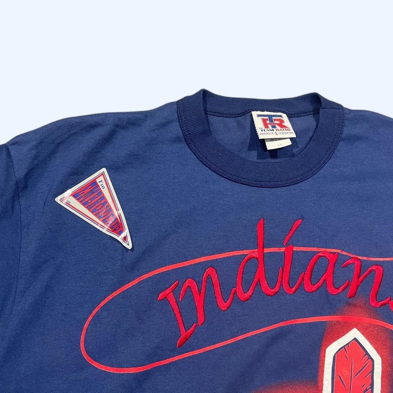 MLB × Vintage DSNWT Vintage 1995 Cleveland Indians Baseball T-Shirt Size US L / EU 52-54 / 3 - 5 Thumbnail
