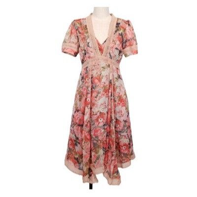 Anthropologie ANTHROPOLOGIE Rose Bouquet Dress By RANNA GILL size S FAB BO Size S / US 4 / IT 40 - 8 Thumbnail