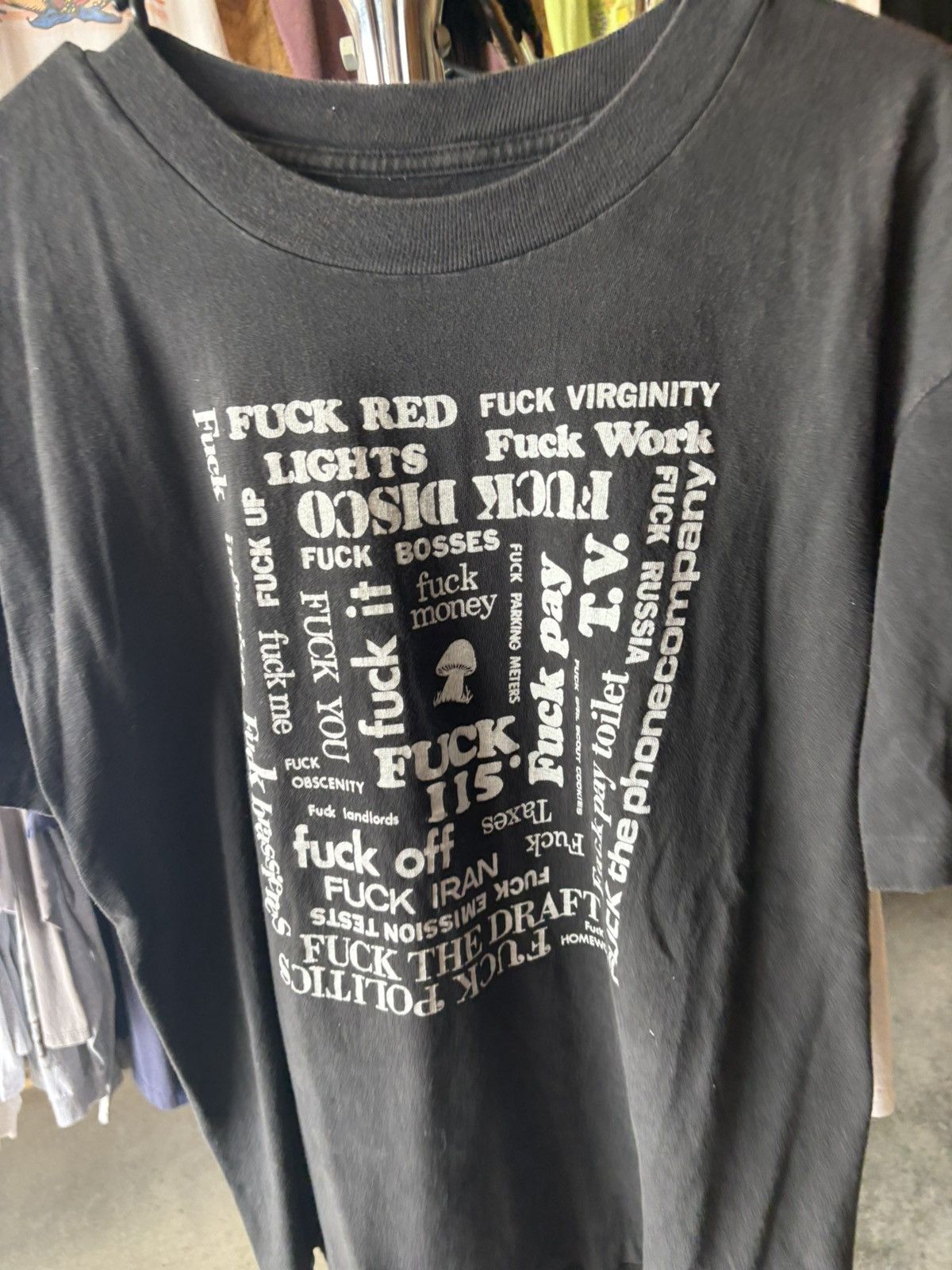 Band Tees 1990's F*ck Everything Single Stitch T-Shirt Size US L / EU 52-54 / 3 - 2 Thumbnail