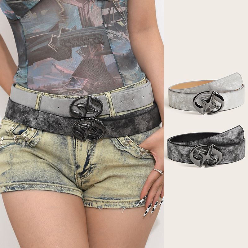Designer Crazy Vintage Belt Riveted Belts Menswear Accessories Size ONE SIZE - 3 Thumbnail
