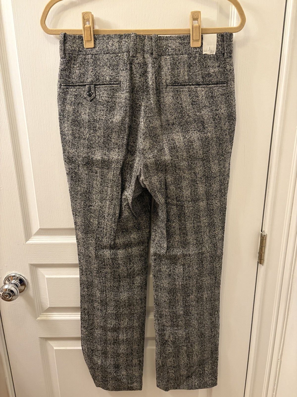 N.Hoolywood N.Hoolywood Gray/Black Wool Pants 30x29 Size US 30 / EU 46 - 3 Thumbnail