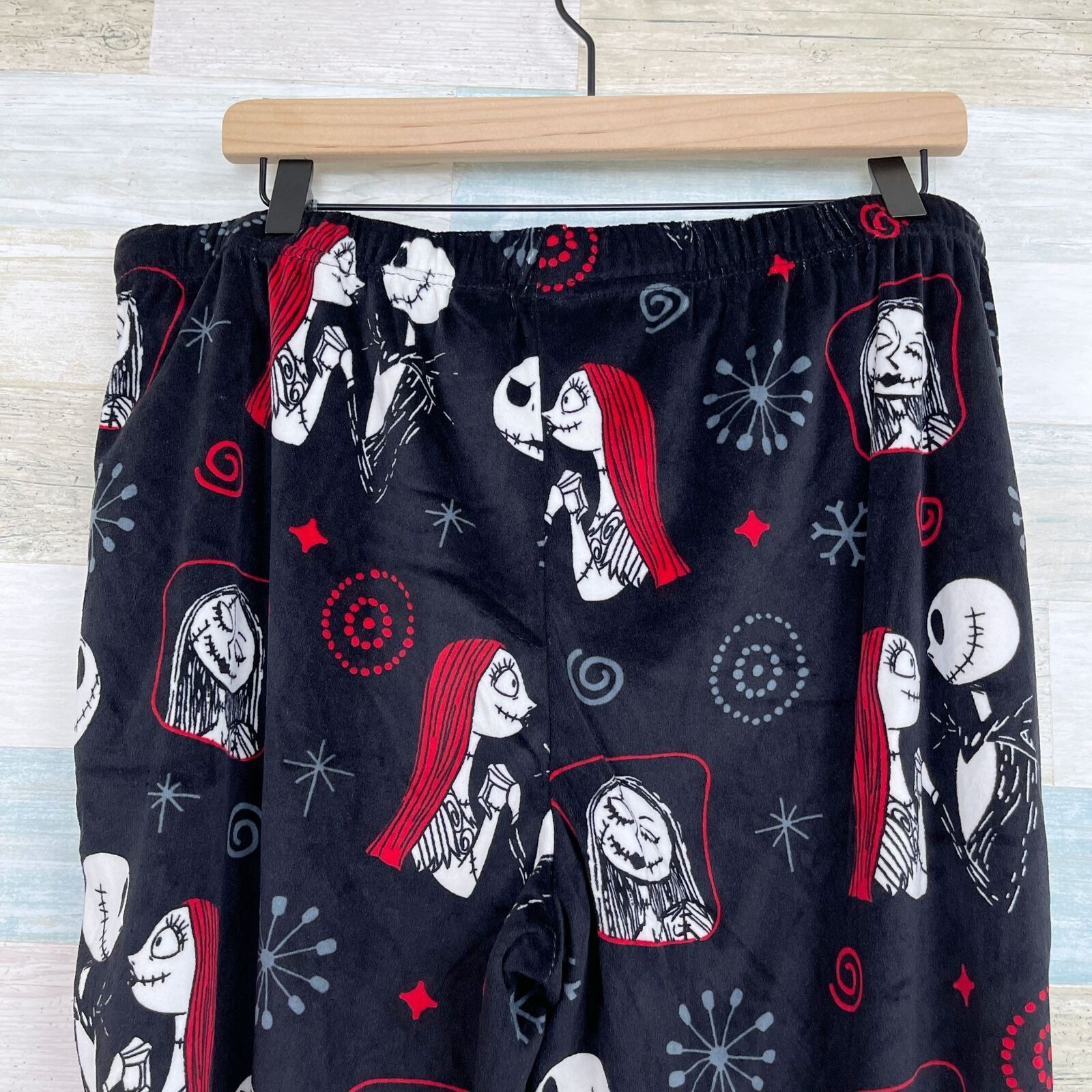 Disney Nightmare Before Christmas Fleece Pajama Pants Womens XL Size 35" - 4 Thumbnail