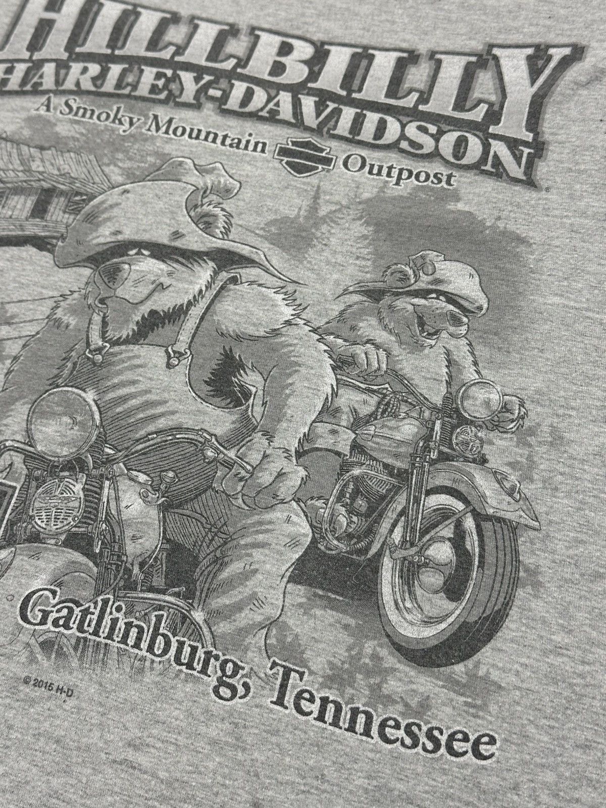 Harley Davidson Vintage Harley Davidson Hillbilly Gatlinburg, TN Pocket Tee Size US XXL / EU 58 / 5 - 9 Thumbnail