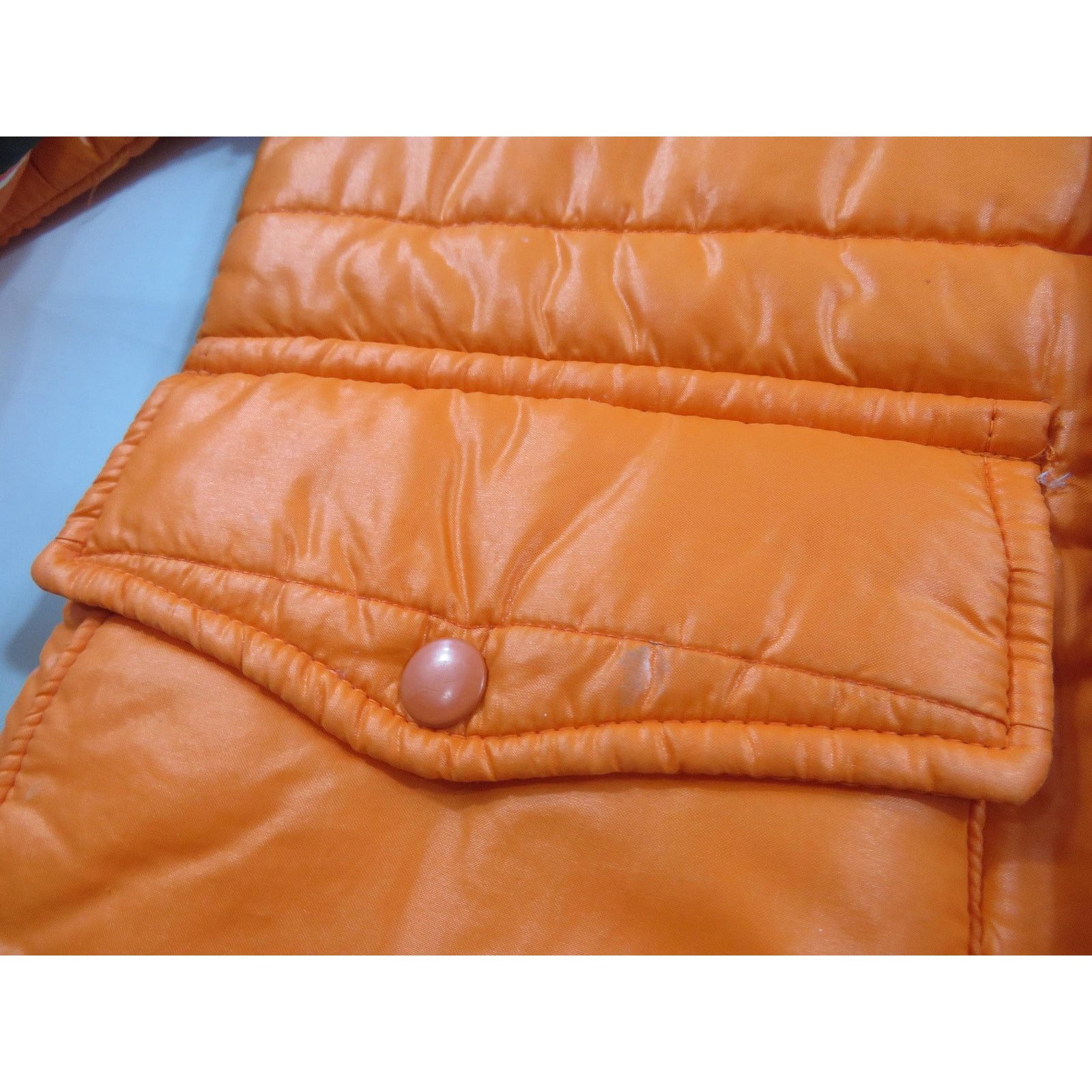 Other 1970s Electro Helmets Quilted Racing Orange Jacket Sz 2XS Size US XS / EU 42 / 0 - 8 Thumbnail