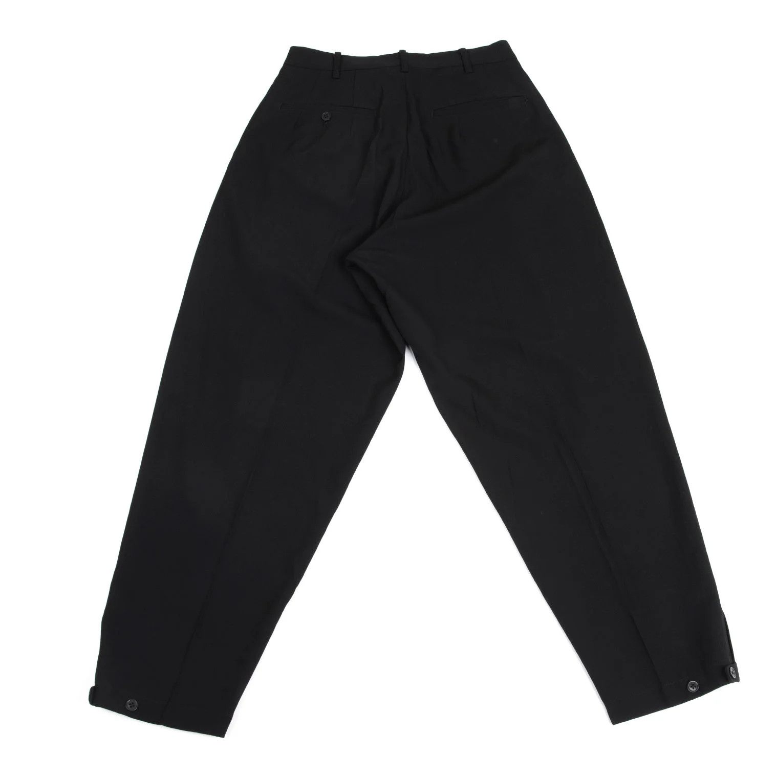 Yohji Yamamoto Yohji Yamamoto Wool Gabardine Pants Black S Size US 36 / EU 52 - 9 Thumbnail