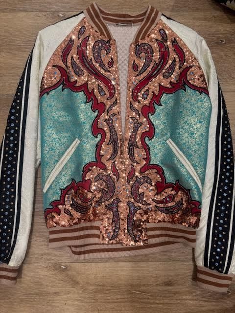 Gucci GUCCI Sequin embroidered bomber jacket Size US M / EU 48-50 / 2 - 12 Thumbnail