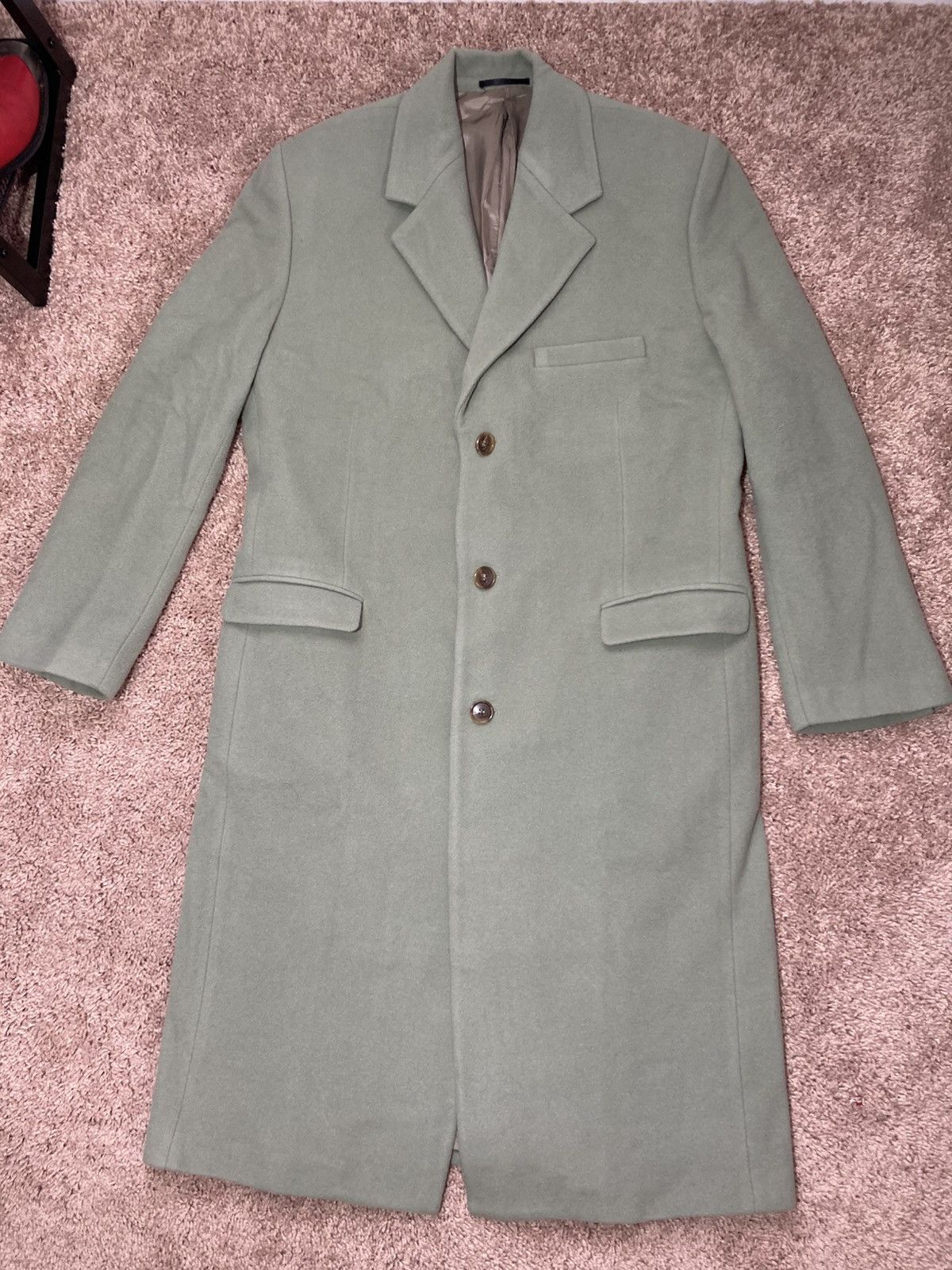 Martine Rose AW19 Martine Rose Mint Green Wool Overcoat 2019 3B M Jacket Size US M / EU 48-50 / 2 - 2 Thumbnail