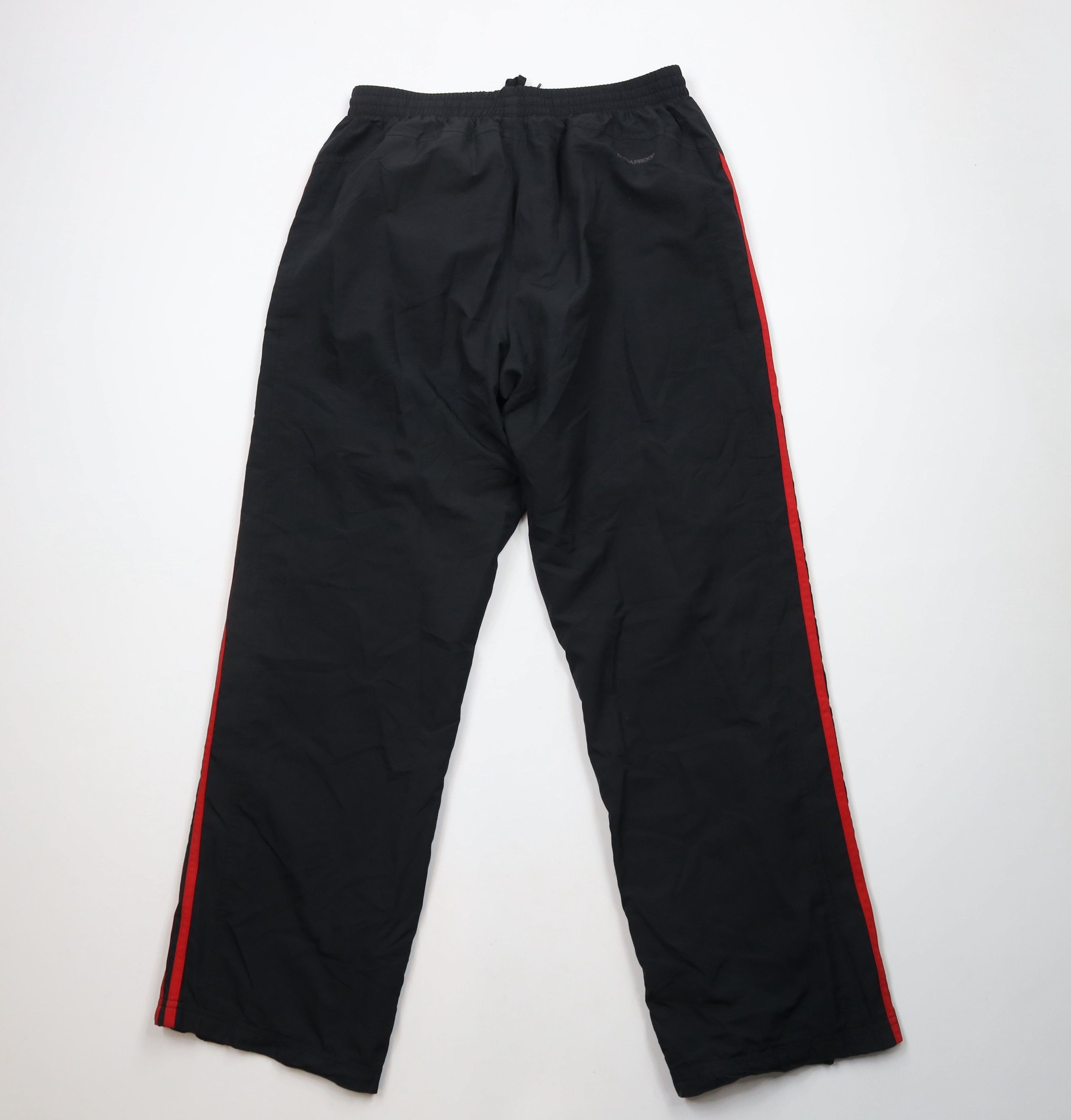 Adidas × Vintage Vintage Adidas Spell Out Striped Lined Wide Leg Pants Black Size US 34 / EU 50 - 9 Thumbnail