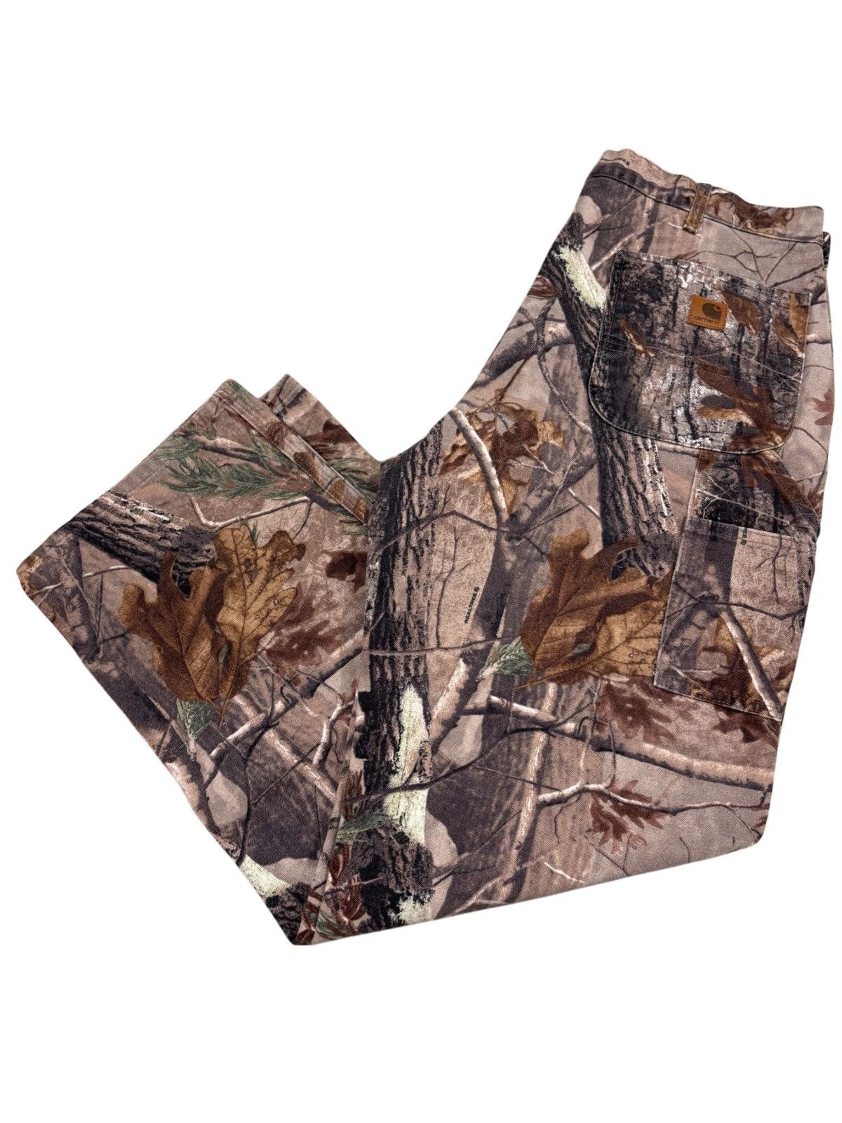 Carhartt Vintage Carhartt Realtree Camo Canvas Carpenter Pants 36x32 Size US 36 / EU 52 - 1 Thumbnail