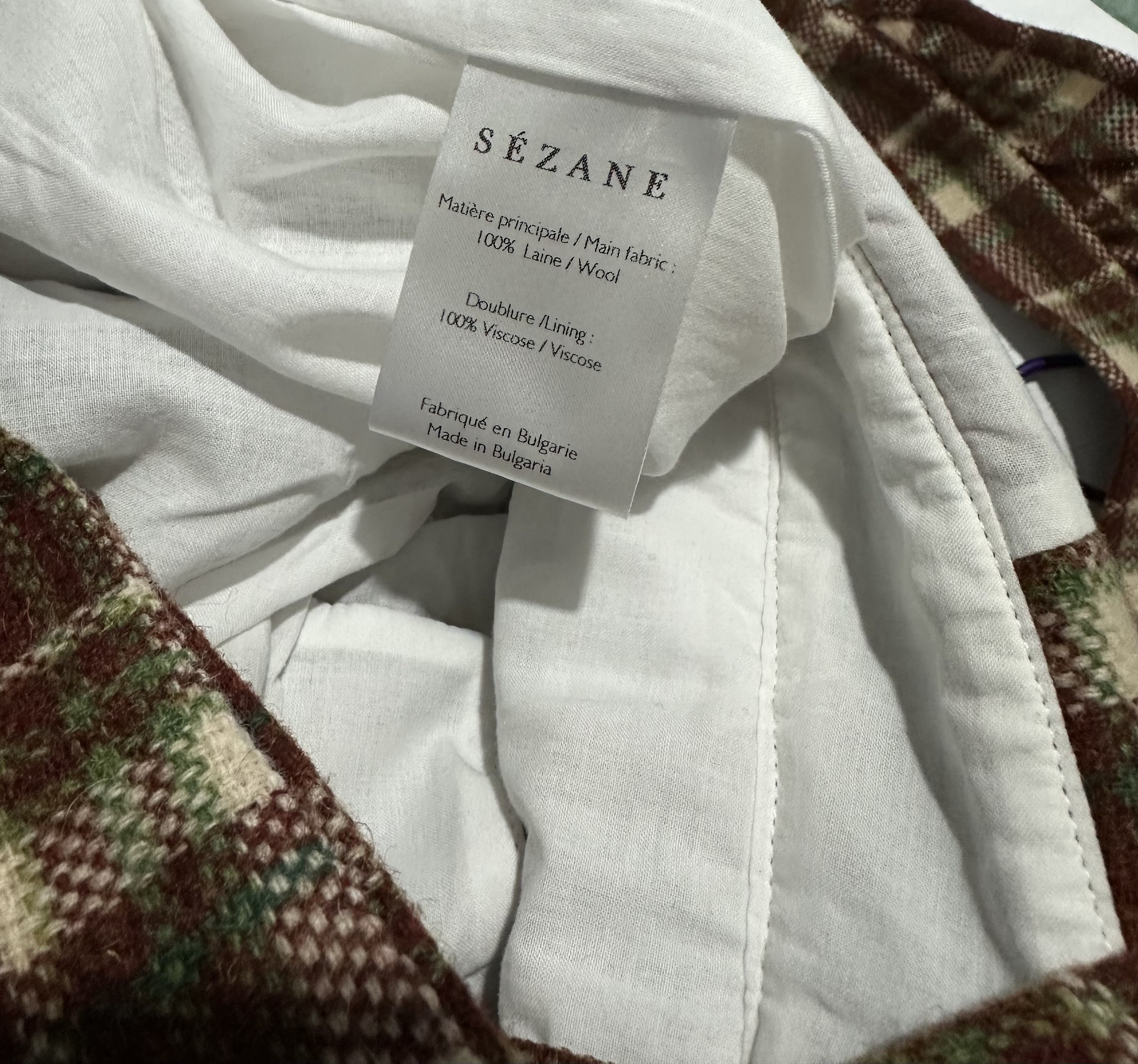 Sezane Iconic tartan wool jumpsuit Size 27" / US 4 / IT 40 - 7 Thumbnail