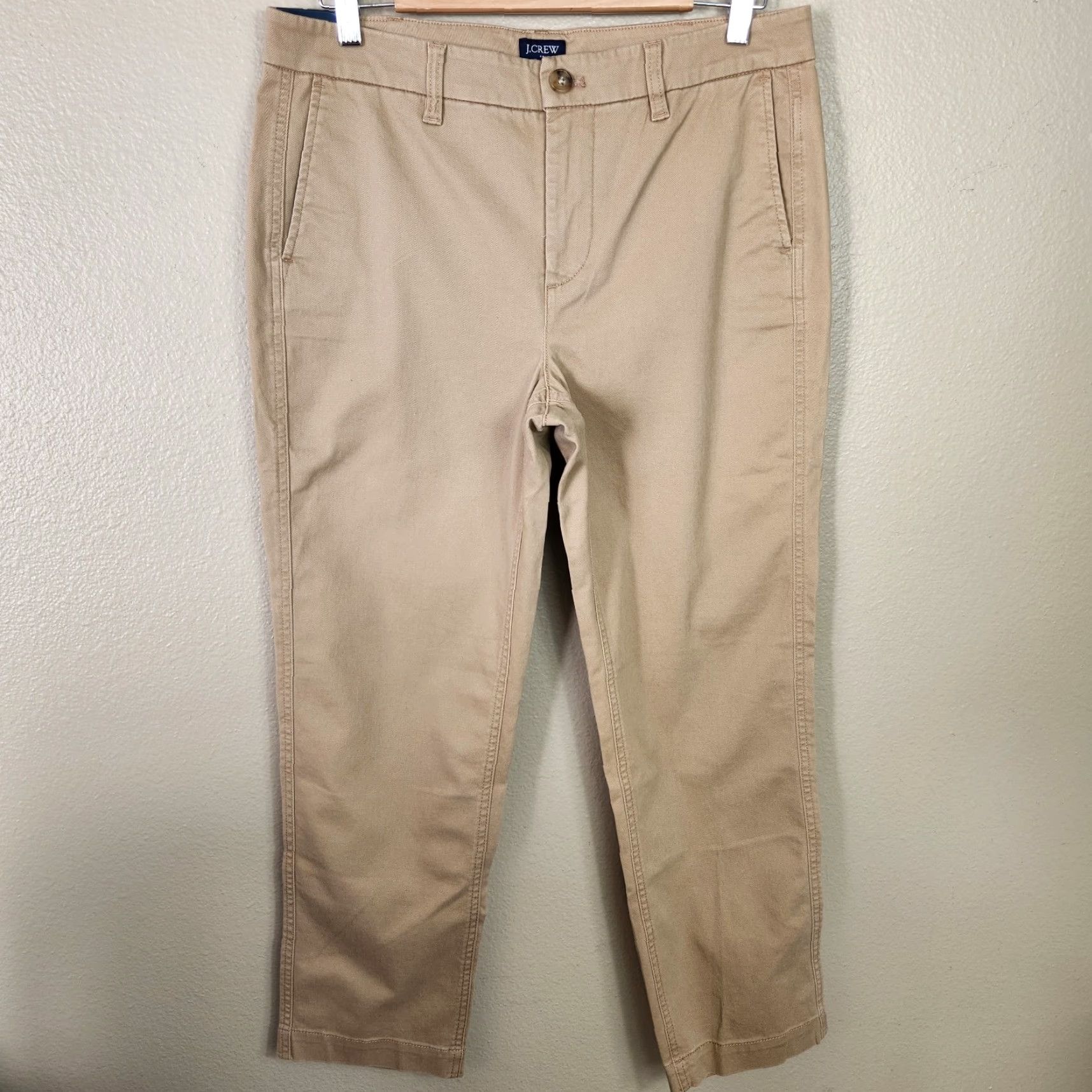 J.Crew J. Crew Womens Khaki High-Rise Girlfriend Chino Pants Size 8 NWT Size 30" / US 8 / IT 44 - 2 Thumbnail