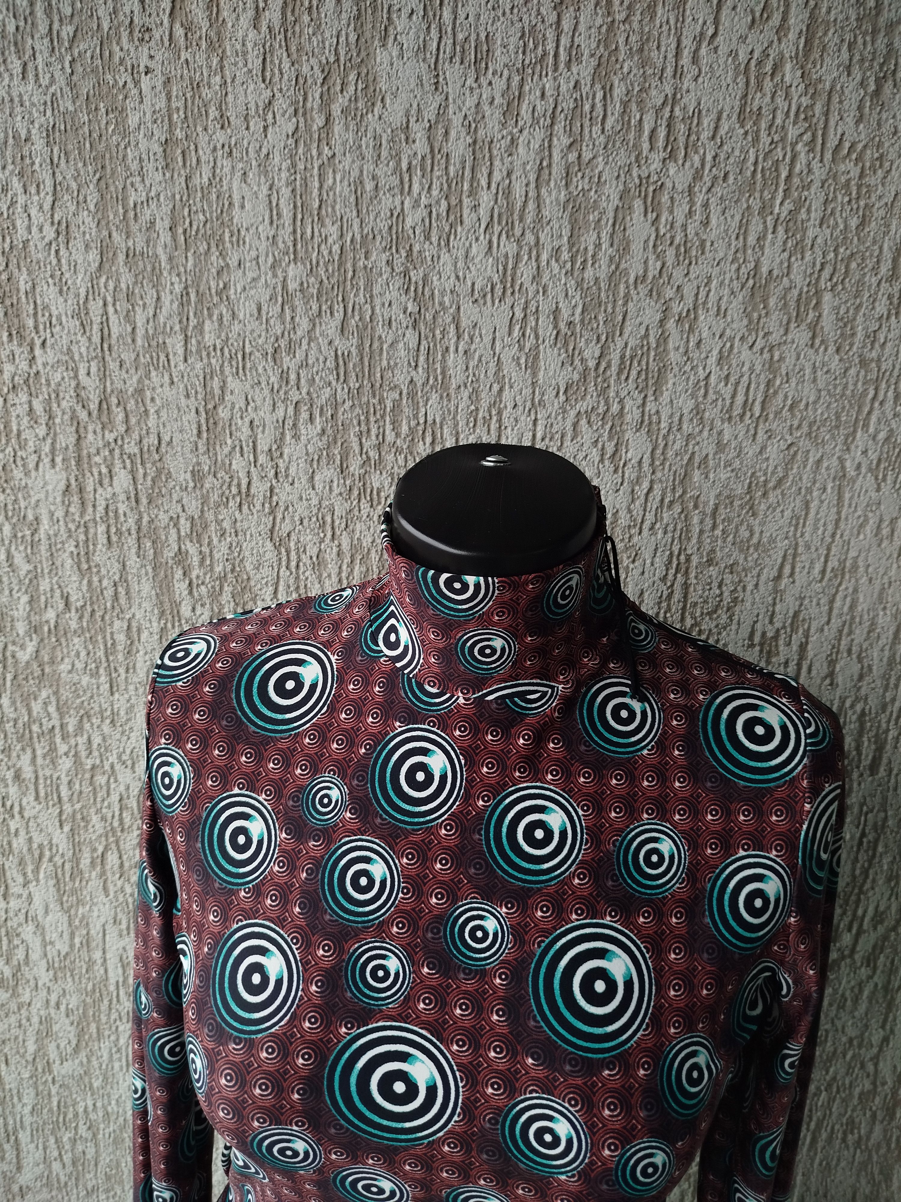 Jean Paul Gaultier Top Long Sleeve Op Art Circle Archive Vintage 90s Size S Size S / US 4 / IT 40 - 3 Thumbnail