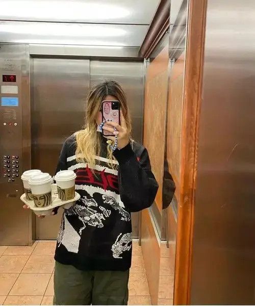 Aran Isles Knitwear × High Sport × Japanese Brand Oversized Graphic Knitted Sweatshirt Sweater Pullover Size US L / EU 52-54 / 3 - 2 Thumbnail