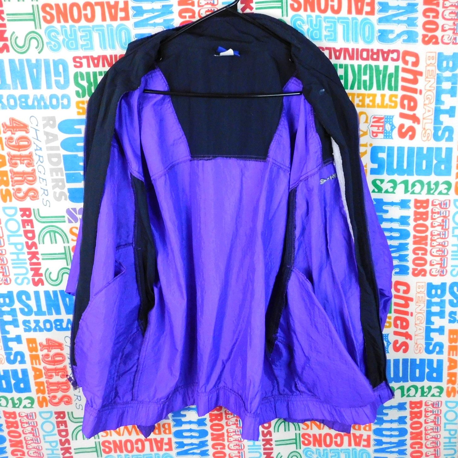 Umbro 90s Umbro Windbreaker Size L Purple Black Full Zip Retro Size US L / EU 52-54 / 3 - 4 Thumbnail