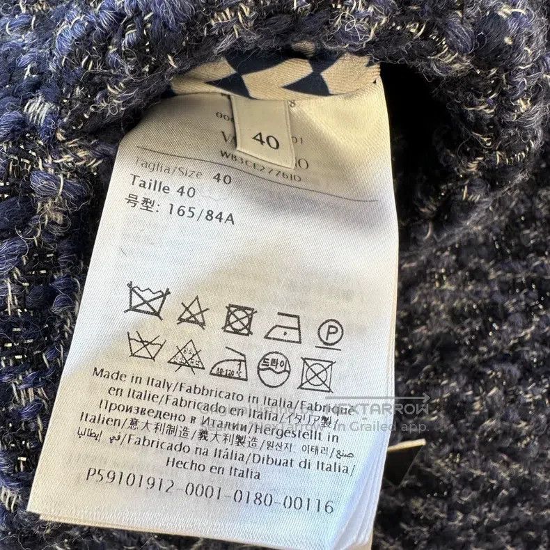 Valentino Valentino A navy blue tweed jacket Size XS / US 0-2 / IT 36-38 - 7 Thumbnail
