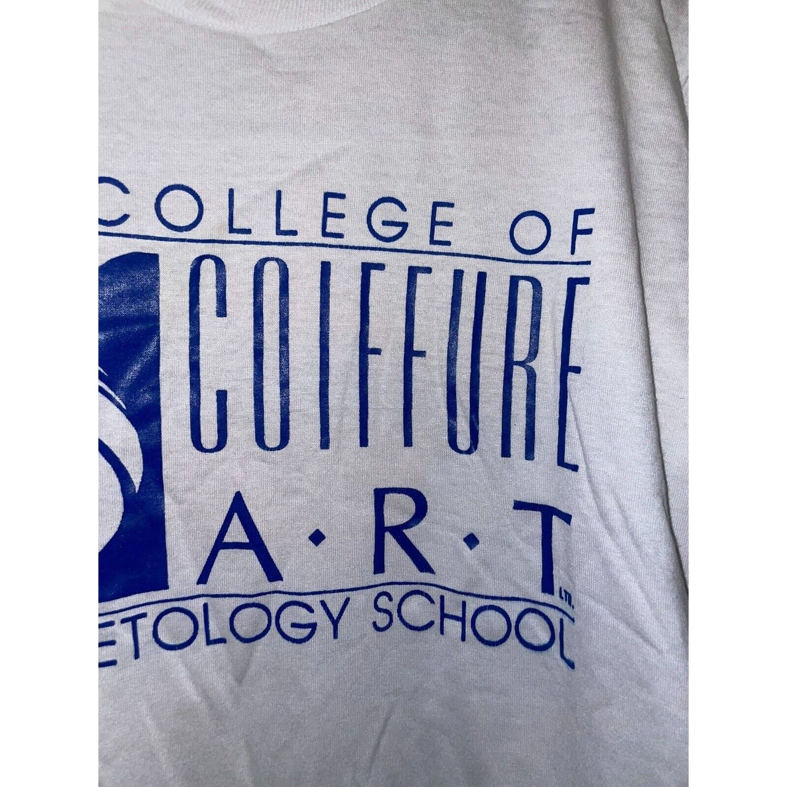 Jerzees Vintage Cosmetology Shirt College Of Coiffure Art Tee 90s M Size US M / EU 48-50 / 2 - 3 Thumbnail