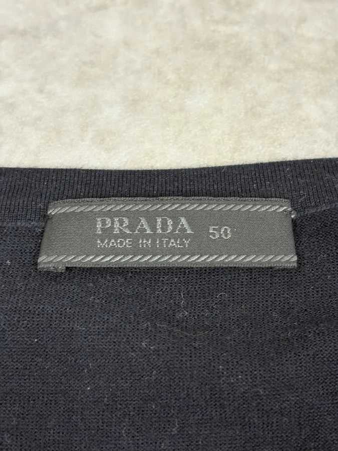 Prada SS2007 Prada Black Wool Sweater Size US S / EU 44-46 / 1 - 7 Thumbnail
