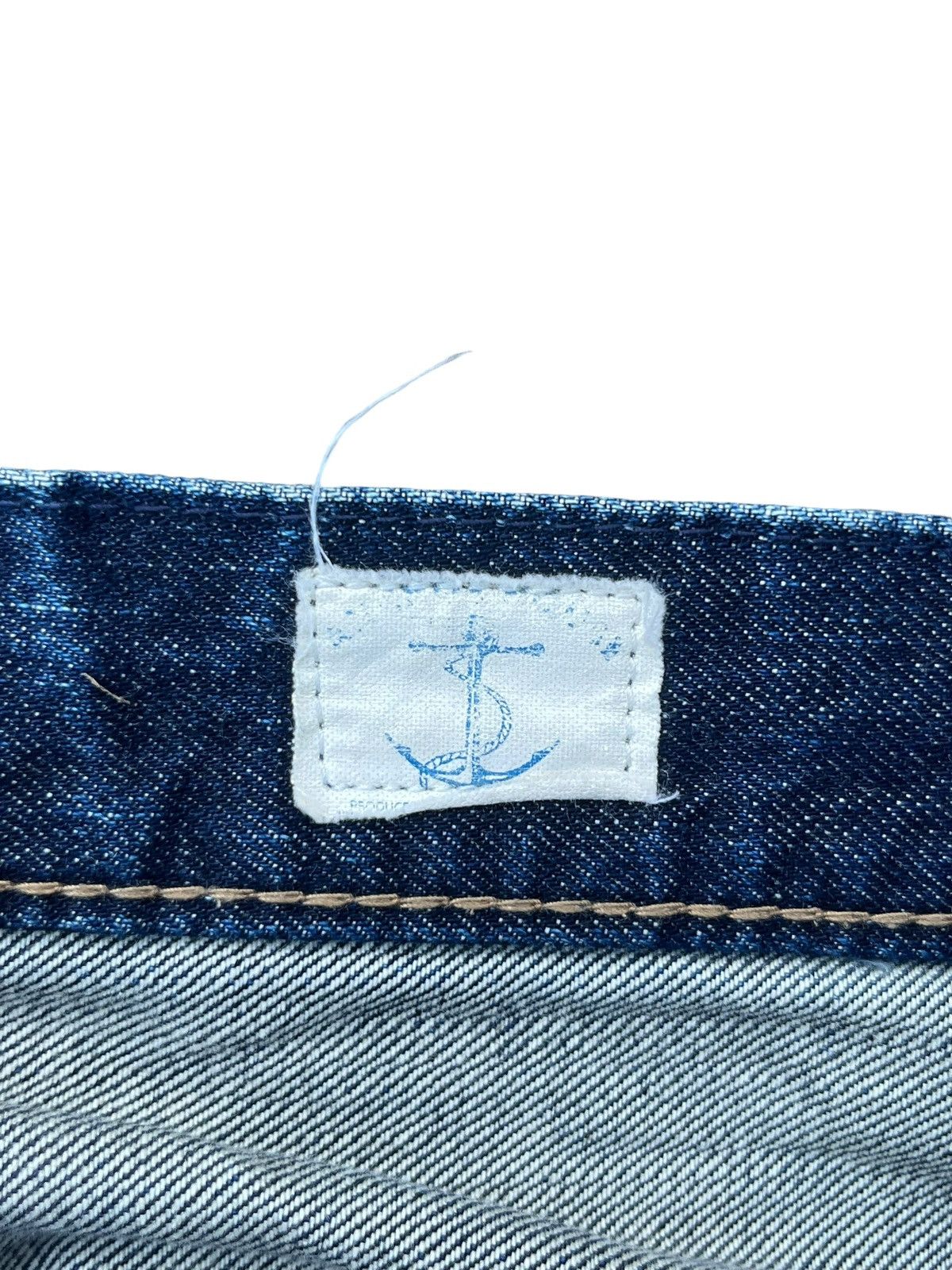 Designer × Nepenthes × URBAN RESEARCH DOORS Vintage Urban Research Blue Monark Frayed Leg Straight Jeans Size US 32 / EU 48 - 7 Thumbnail