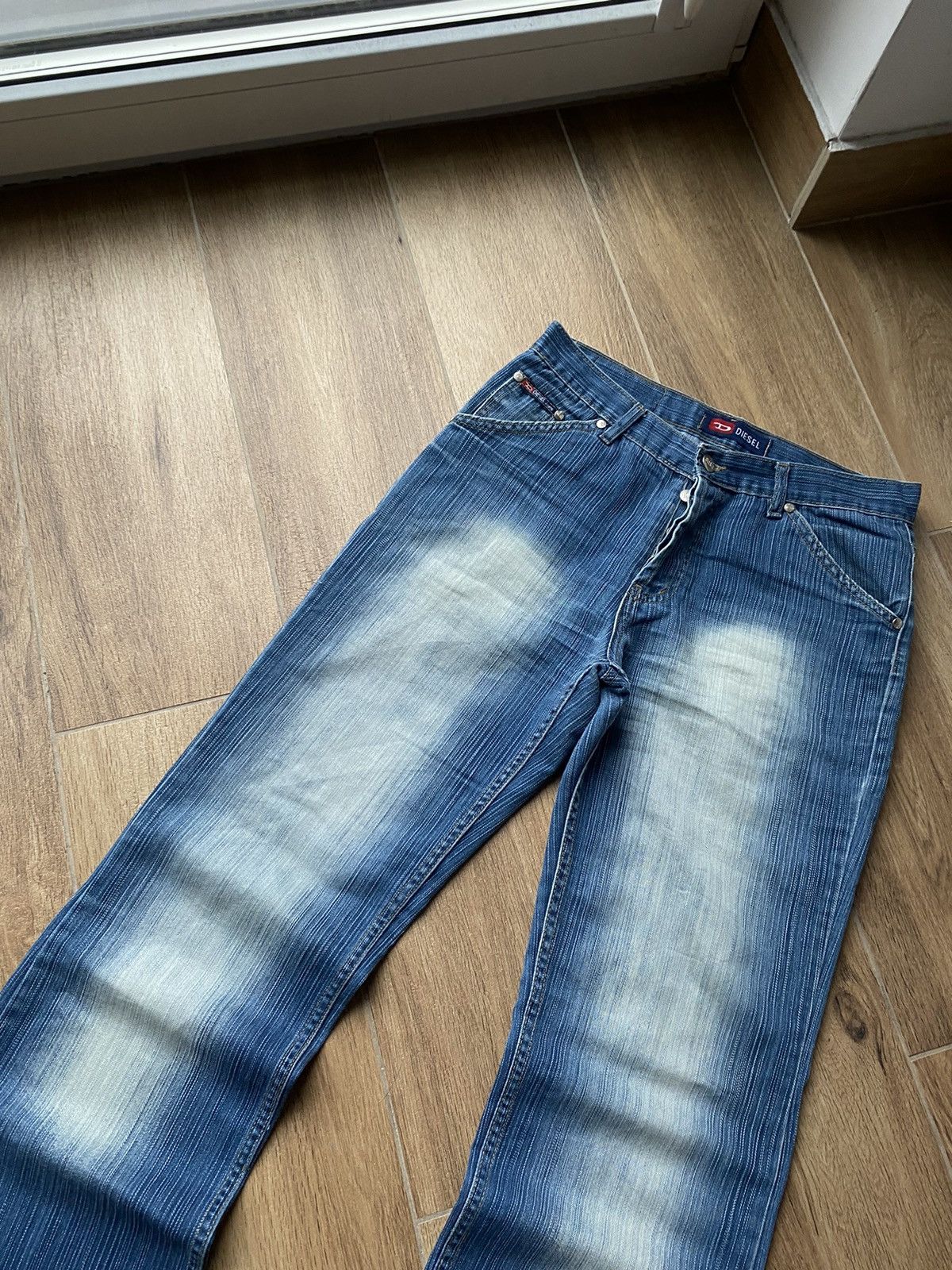 Diesel Diesel Vintage Flared Jeans Faded Washed Japanese Baggy Y2K Size US 30 / EU 46 - 7 Thumbnail