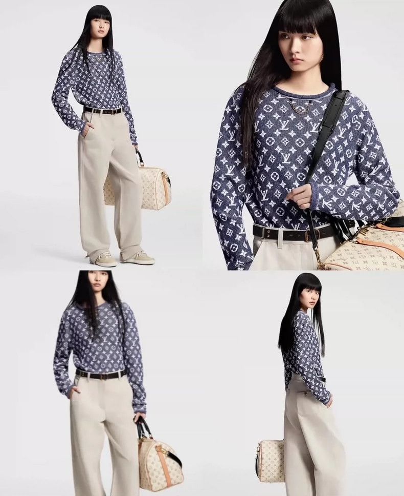 Louis Vuitton Louis Vuitton Soft wool-cotton-blend jacquard knit pullover Size US M / EU 48-50 / 2 - 2 Thumbnail