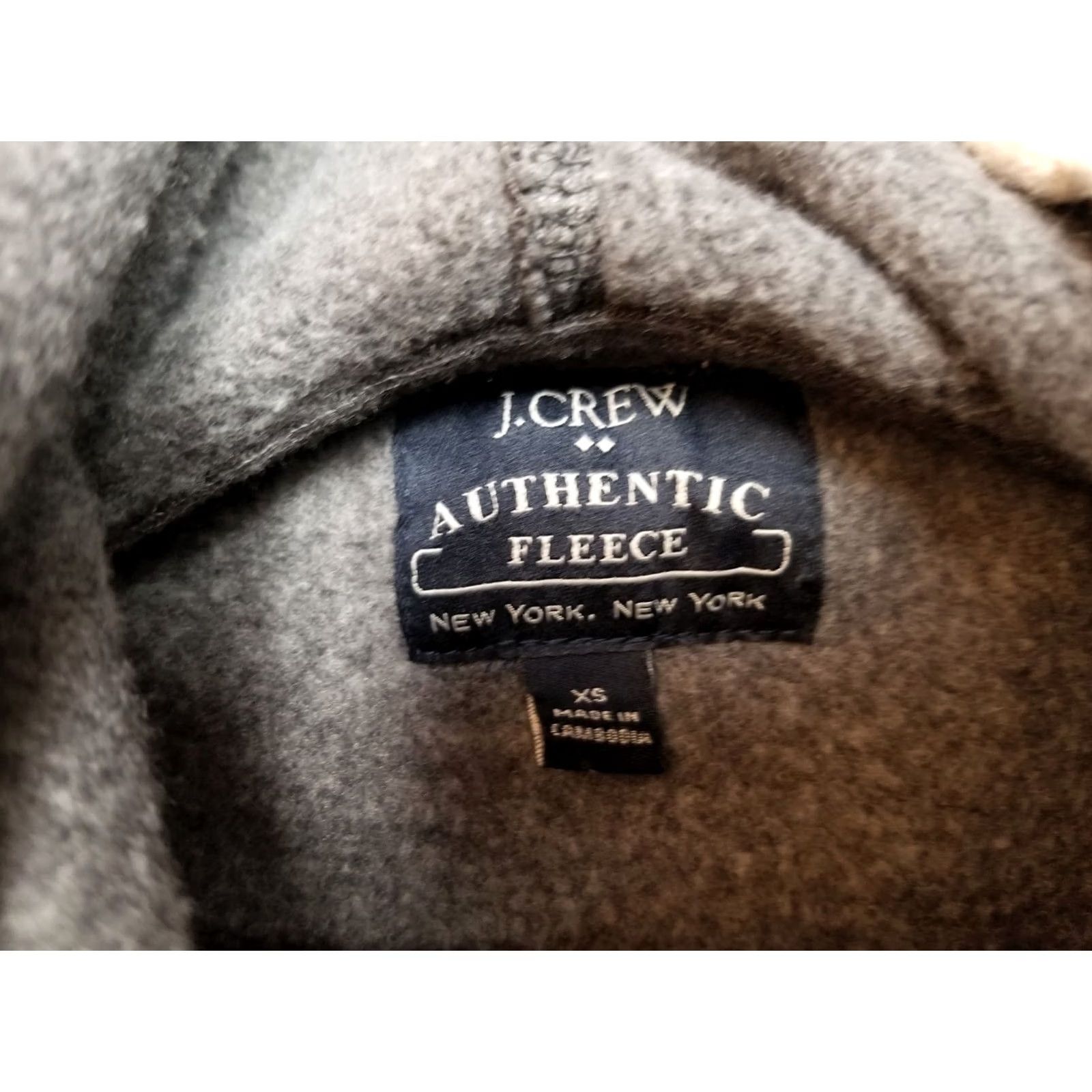 J.Crew J.CREW Hoodie Men XS Gray Fleece Hooded Pullover 100% Cotton Knit Seasonal Outdoor Classic Pullover Mens Size US XS / EU 42 / 0 - 5 Thumbnail