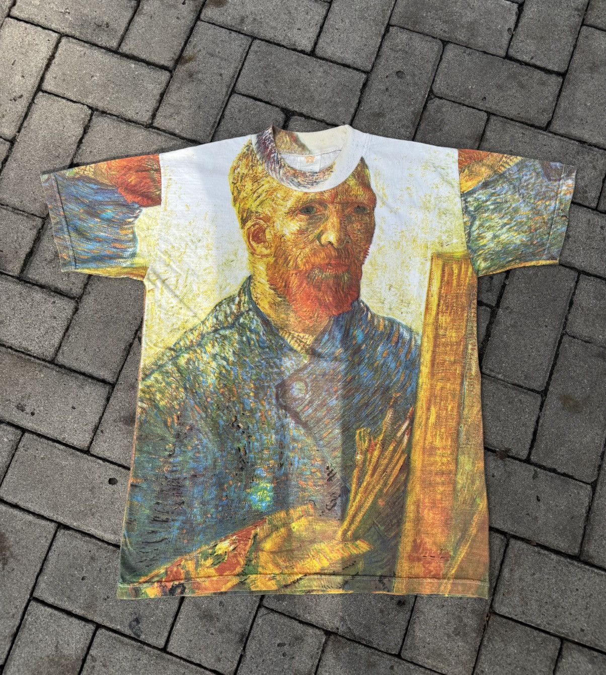 Vintage Vintage Vincent van Gogh all over Print Tshirt Size US M / EU 48-50 / 2 - 1 Thumbnail