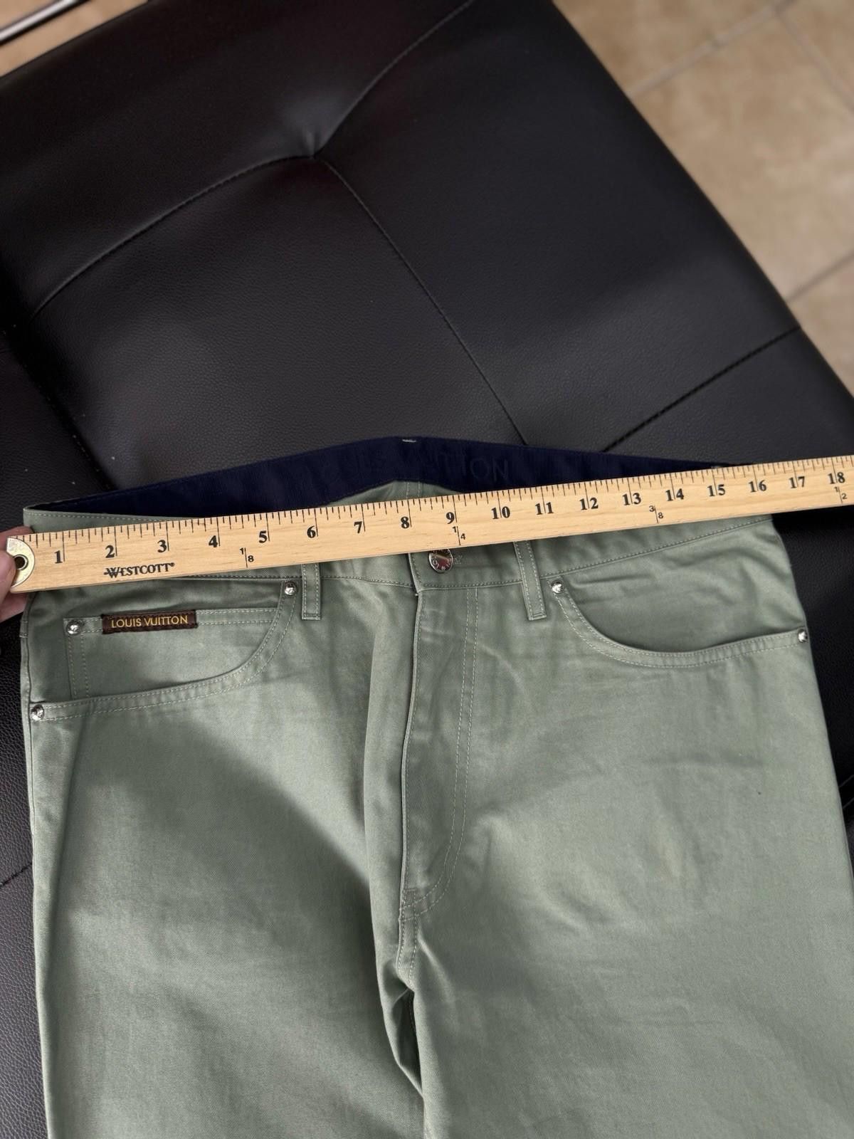 Louis Vuitton Authentic Louis Vuitton Green Denim Jeans Pants Size 34 Size US 34 / EU 50 - 12 Thumbnail