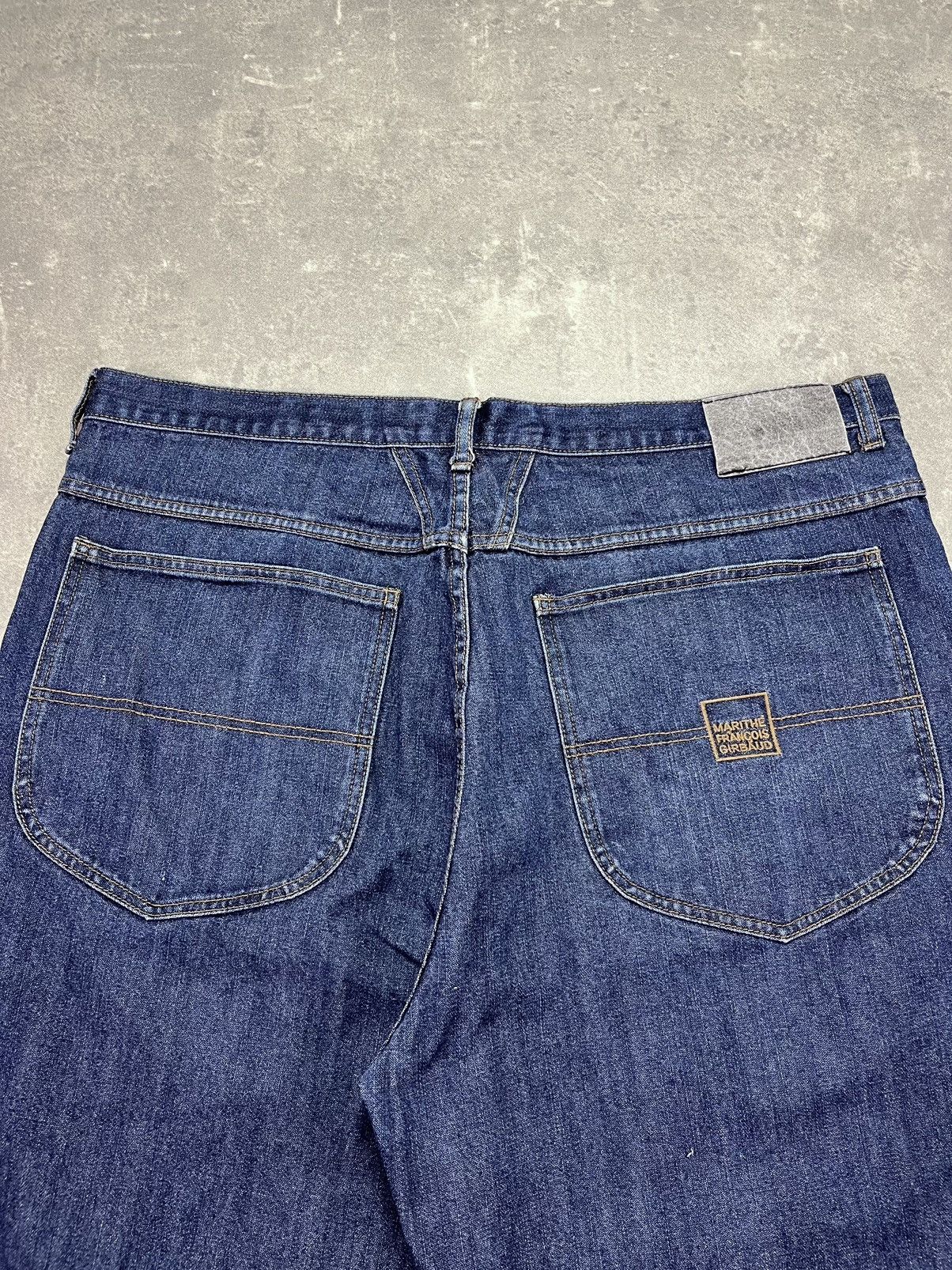 Marithe + Francois Girbaud Marithe + Francois Girbaud Baggy Logo Denim Jorts Shorts 40 Size US 40 / EU 56 - 10 Thumbnail