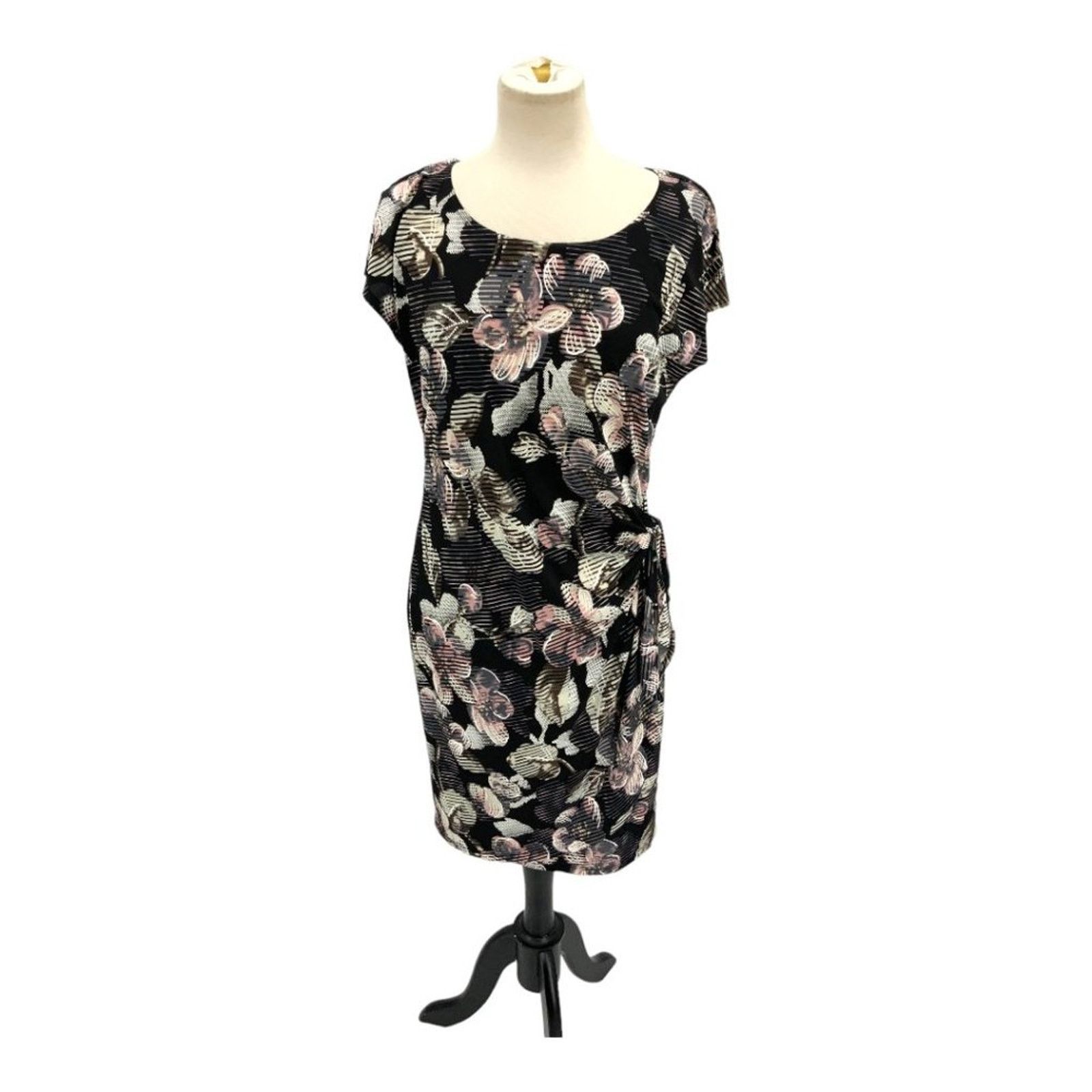 Other Connected Apparel Floral Side Tie Sheath Dress Size 12 NWT Size XL / US 12-14 / IT 48-50 - 3 Thumbnail