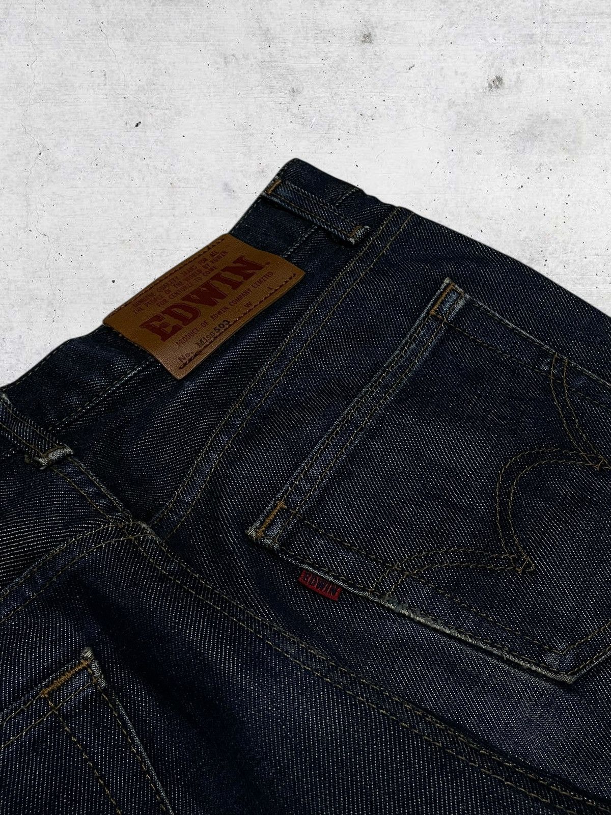 Edwin VINTAGE EDWIN DESIGNER 90S JAPAN INDIGO 503 OG DENIM Size US 28 / EU 44 - 15 Thumbnail