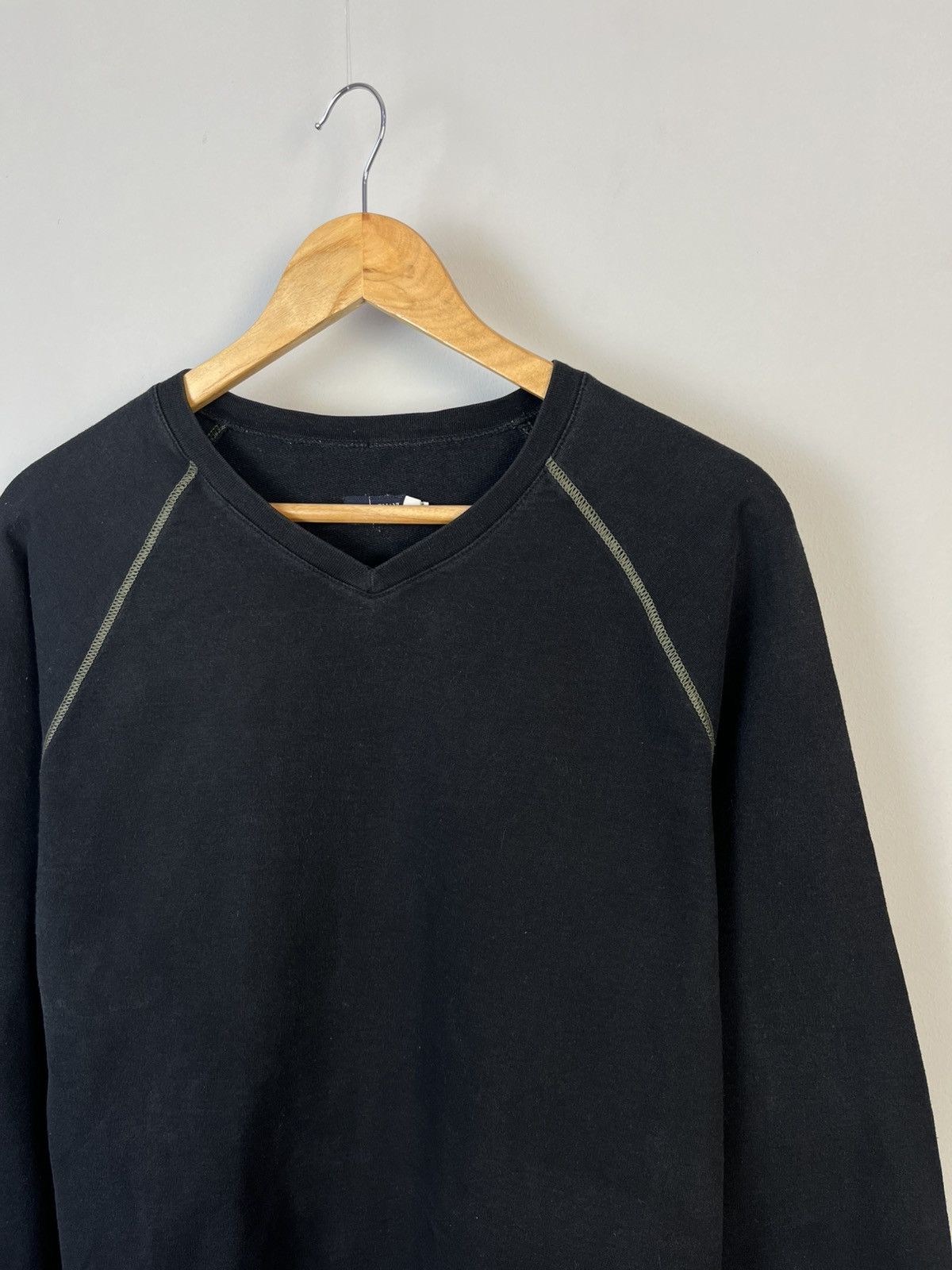 Armani × Vintage Armani Jeans Vintage Faded Y2K Big Logo Cotton Sweatshirt Size US XL / EU 56 / 4 - 4 Thumbnail