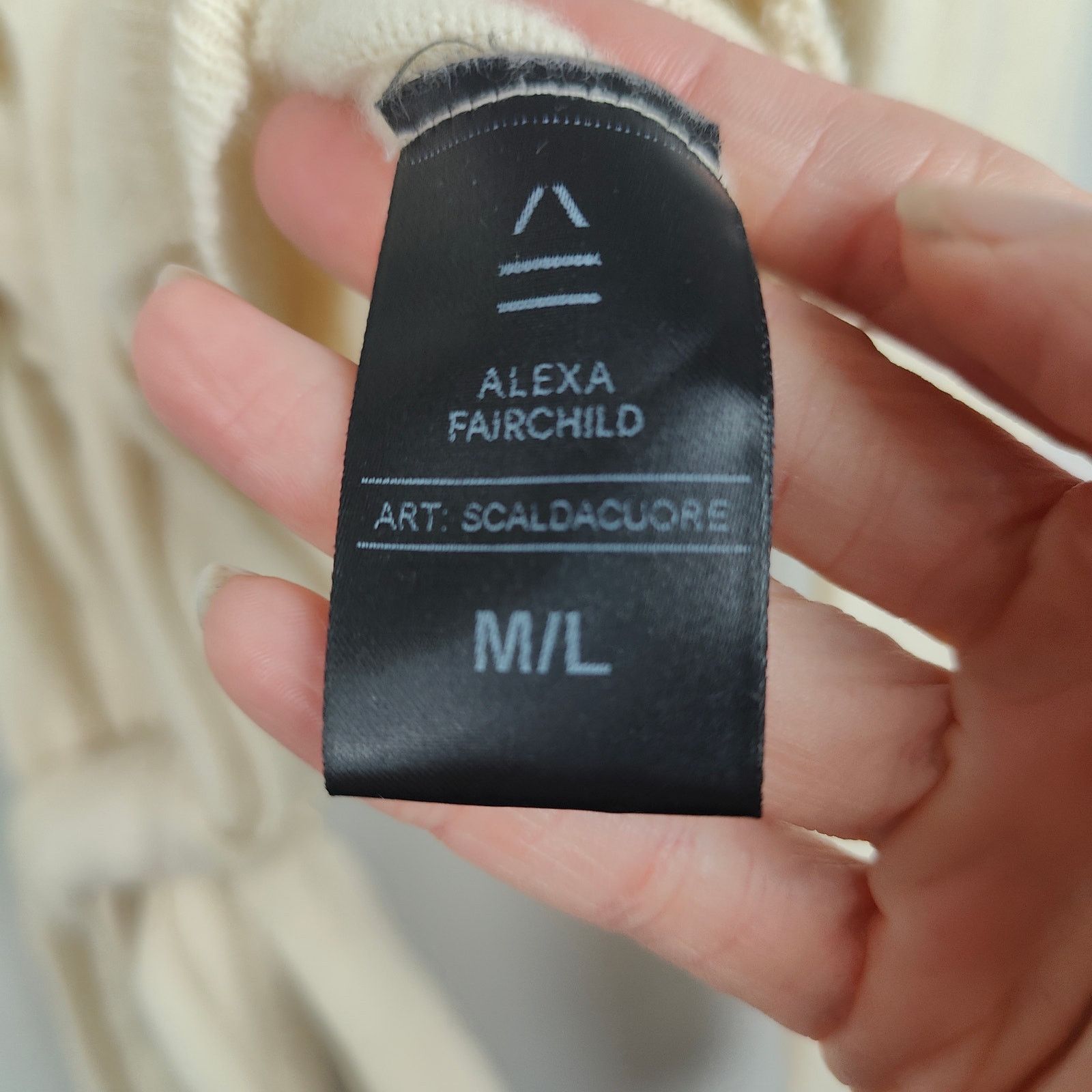 Other Alexa Fairchild Cashmere Sweater Womens Medium Large Beige Size L / US 10 / IT 46 - 10 Thumbnail