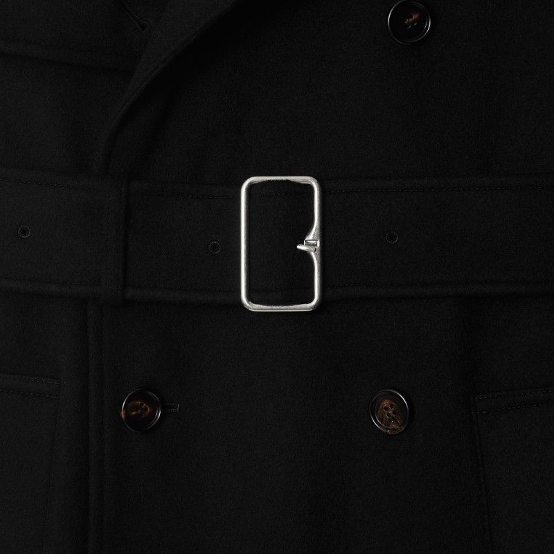 Burberry o1w1db10326 Cashmere Wrap Coat in Black Size M / US 6-8 / IT 42-44 - 5 Thumbnail